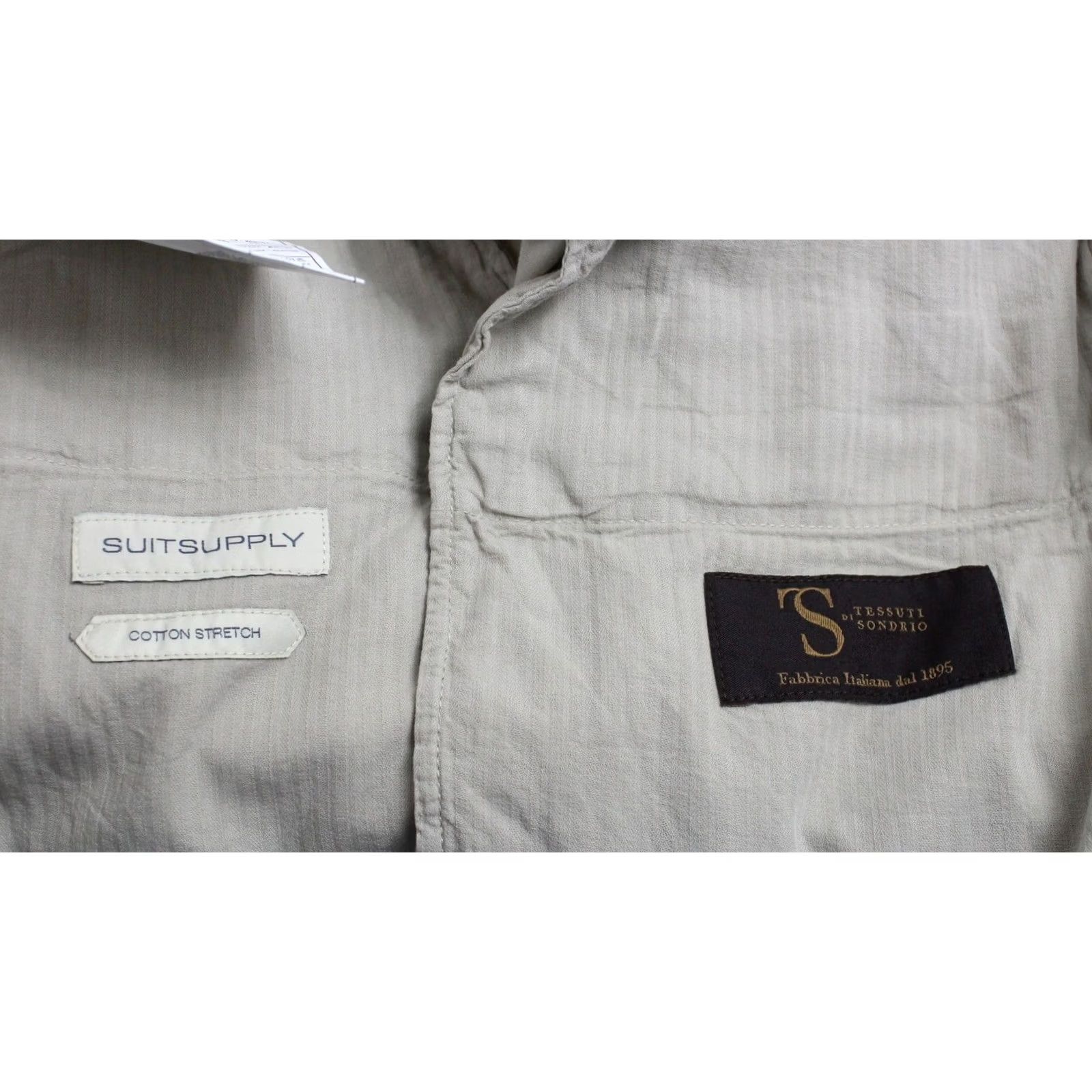 Suitsupply Suitsupply Porto Novo Trousers Men's UK 36 Cotton Stretch Tapered Fit Zip Grey Chino Pants Men XS? Size US 36 / EU 52 - 7 Thumbnail