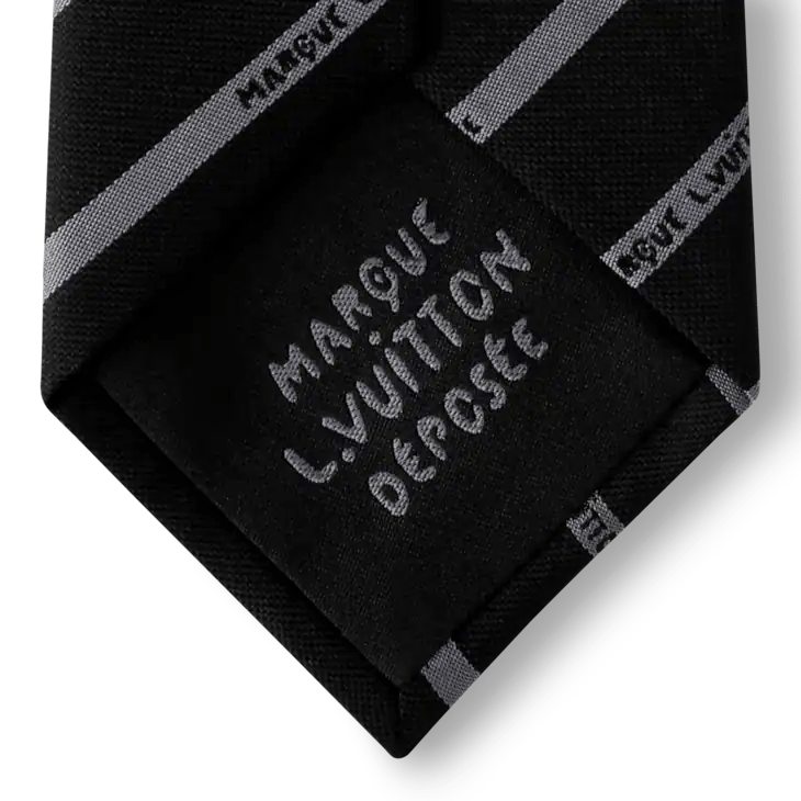 Louis Vuitton Marque L.Vuitton Deposée Stripes Tie Size ONE SIZE - 5 Thumbnail