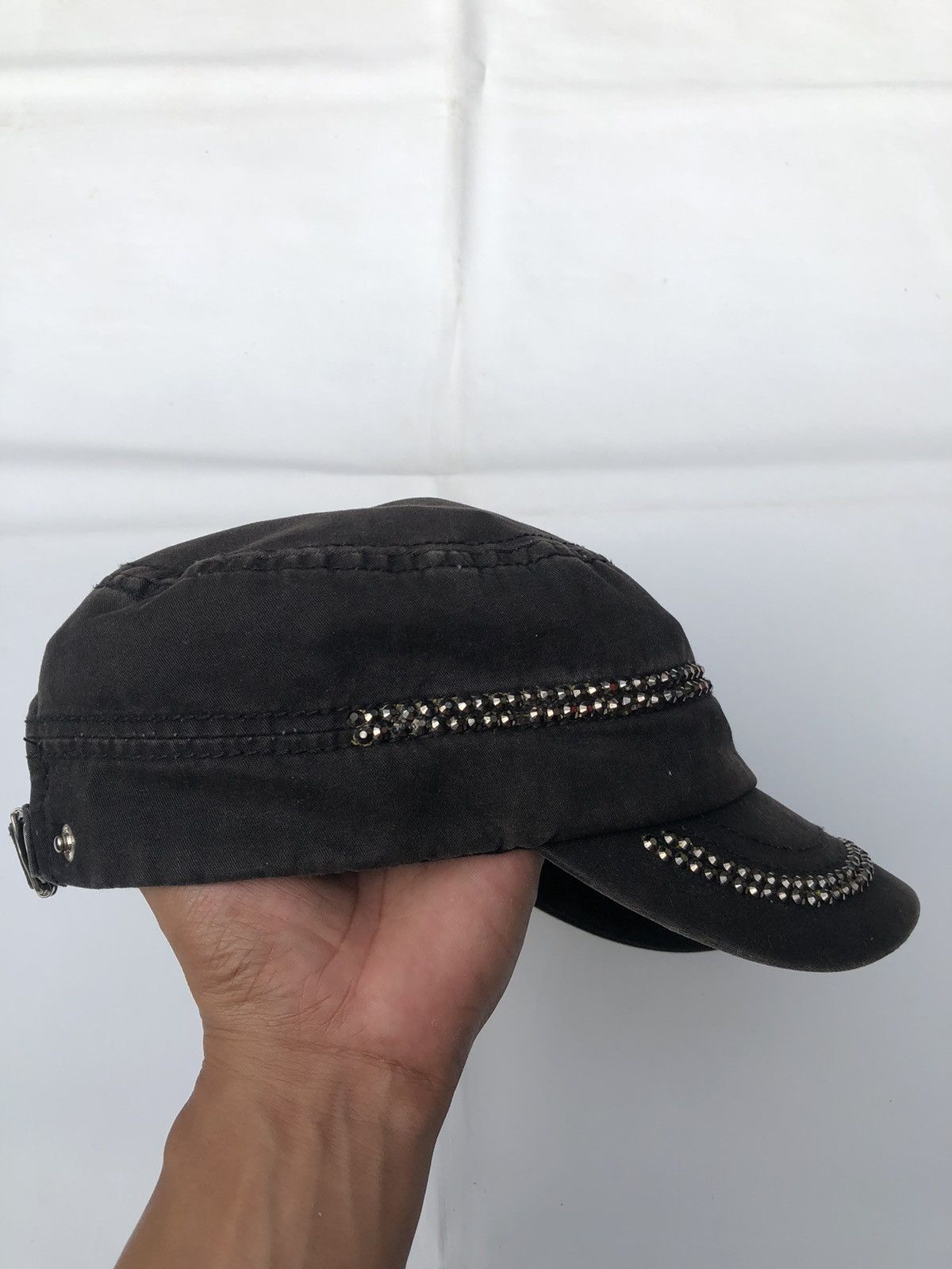 Beauty Beast × Hysteric Glamour × Japanese Brand DISTRESSED STUDDED ZIPPER GOTHIC JAPANESE CAP Size ONE SIZE - 4 Thumbnail