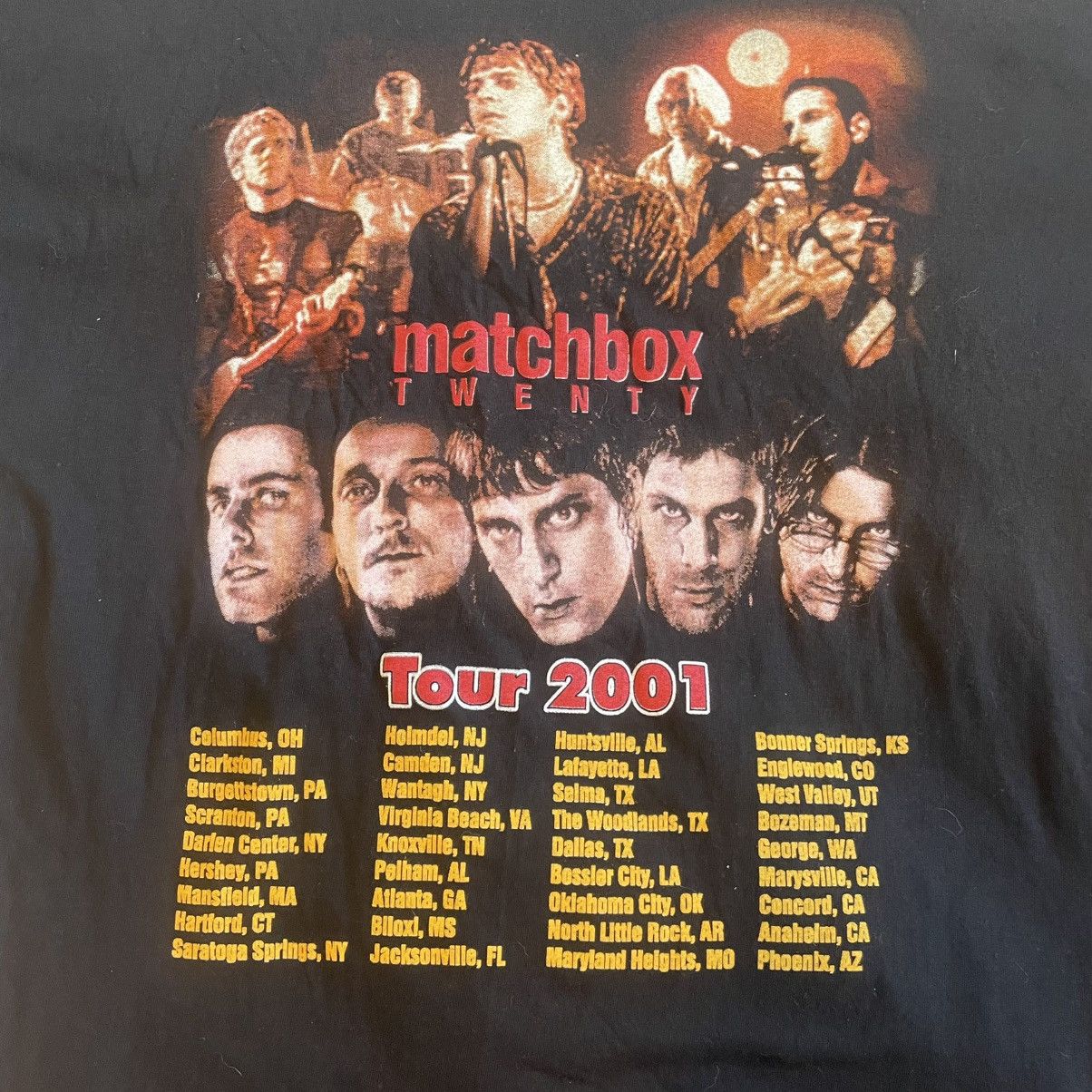 Other 2001 RARE Matchbox 20 two panel graphic tour shirt! Size US L / EU 52-54 / 3 - 6 Thumbnail