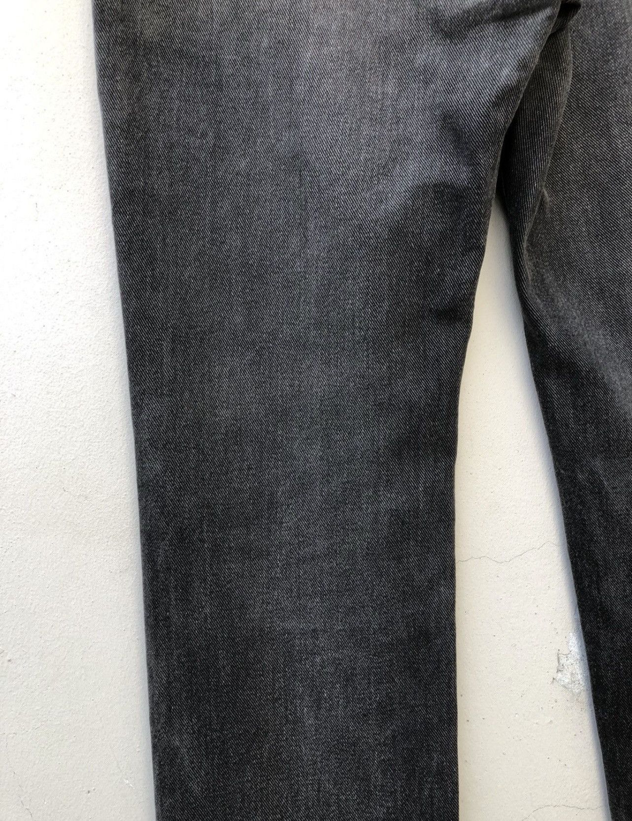 Lee Vintage 80s Lee Usa Faded Black Denim Distressed Jeans Size US 34 / EU 50 - 19 Thumbnail