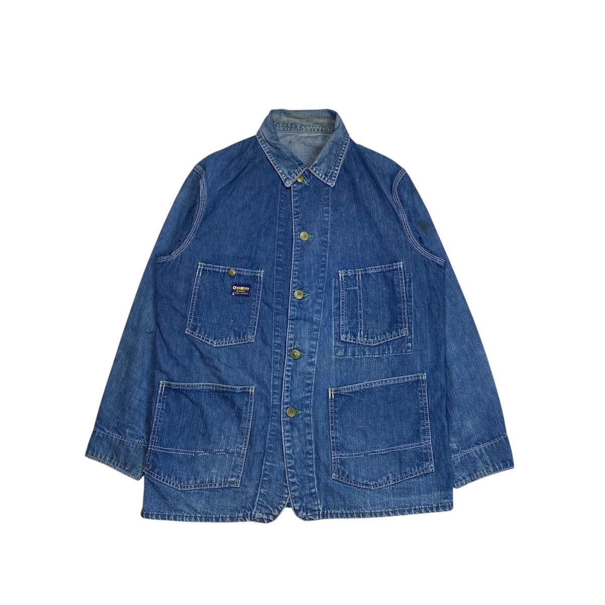Oshkosh Vintage 70s Oshkosh B’Gosh Coverall Denim Chore Jacket Size US L / EU 52-54 / 3 - 5 Thumbnail