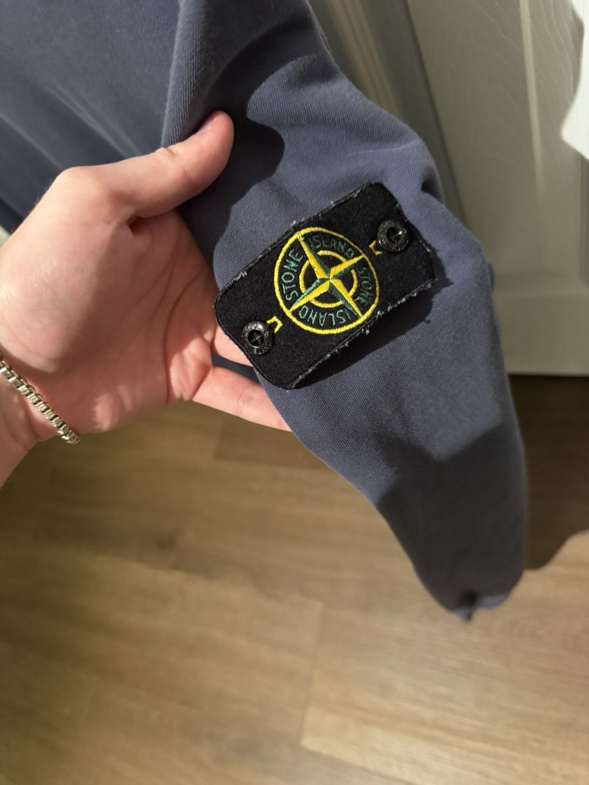 Stone Island Stone Island Compass-Patch Sweatshirt M Dark blue Crewneck Size US M / EU 48-50 / 2 - 2 Thumbnail