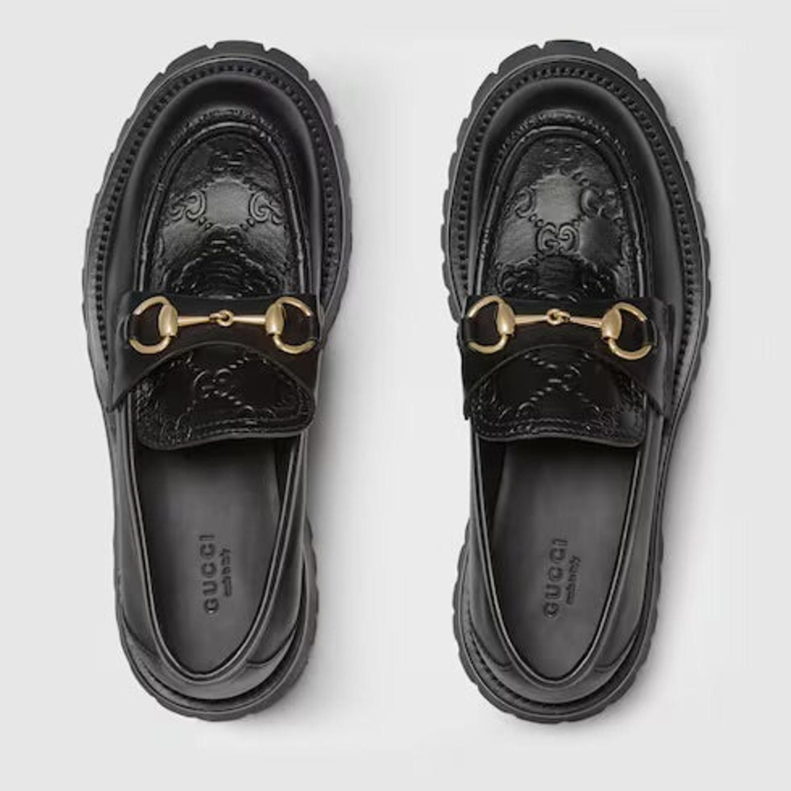 Gucci Gucci Horsebit GG Lug Sole Loafers Size US 5 / IT 35 - 2 Thumbnail