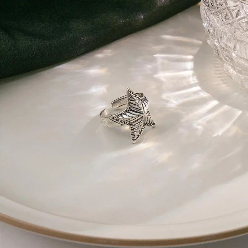 Japanese Brand Retro Star Ring Size ONE SIZE - 1 Thumbnail