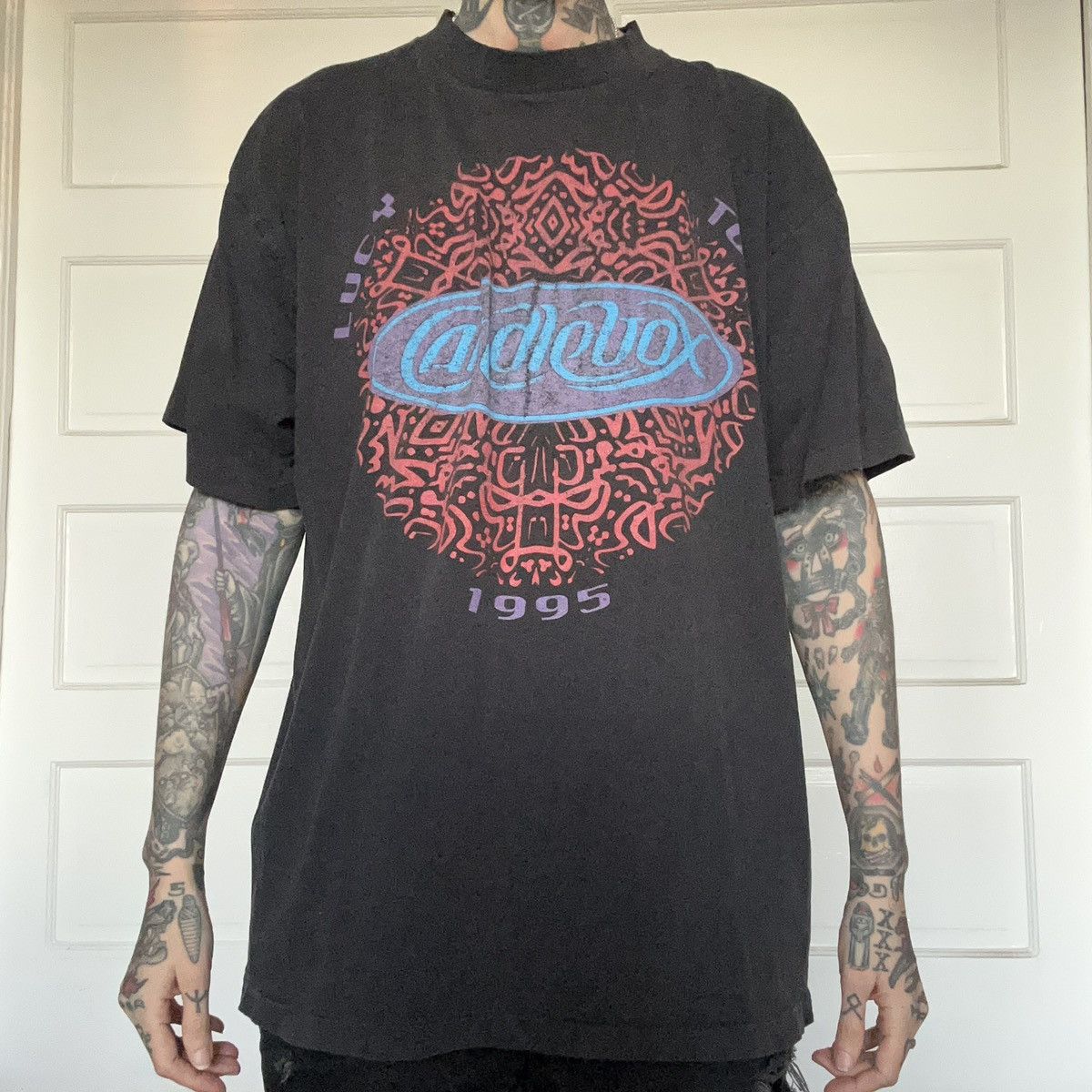 image of Vintage Candlebox 1995 Tour Shirt in Black, Men's (Size XL)