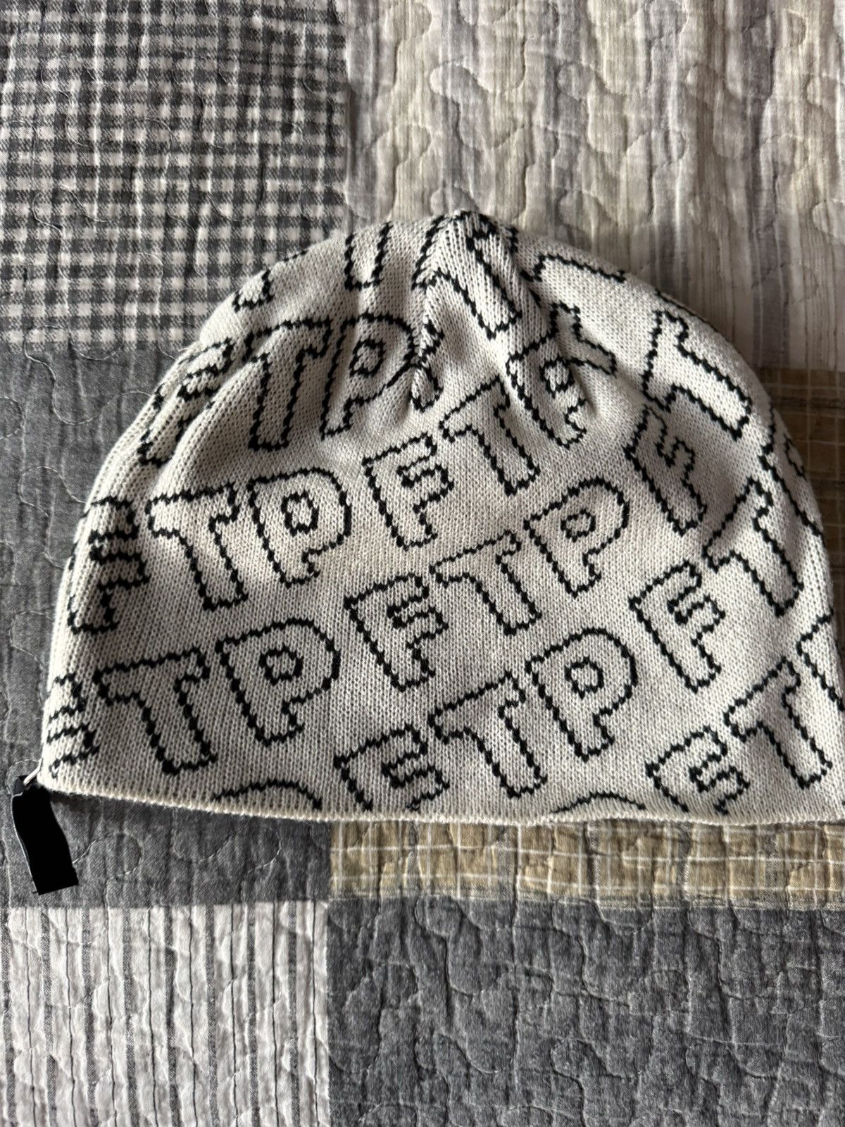 Fuck The Population FTP Zipper Beanie Cream NEW Size ONE SIZE - 2 Thumbnail