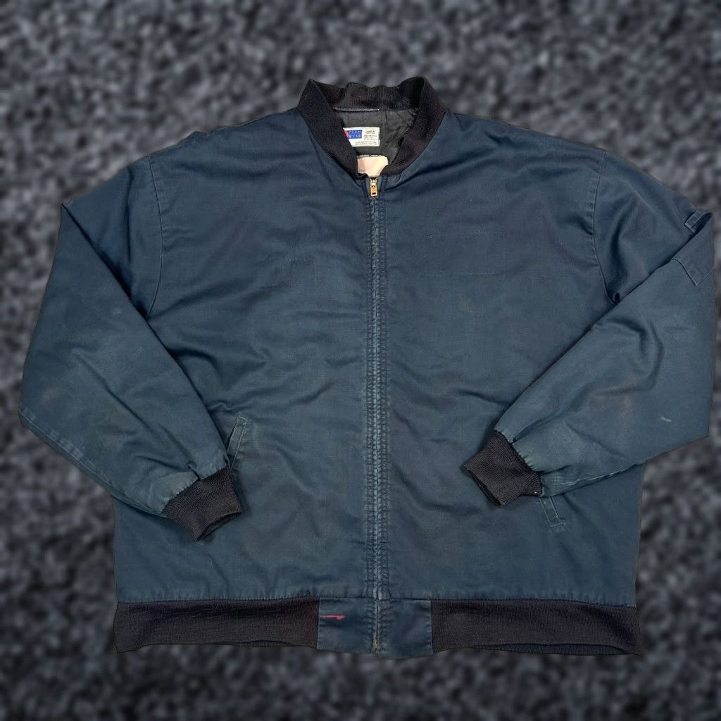 Vintage VINTAGE G&K Services Jacket Full Zip Bomber Jacket Black Mens 2XL Winter Casual Workwear Size US XXL / EU 58 / 5 - 1 Thumbnail