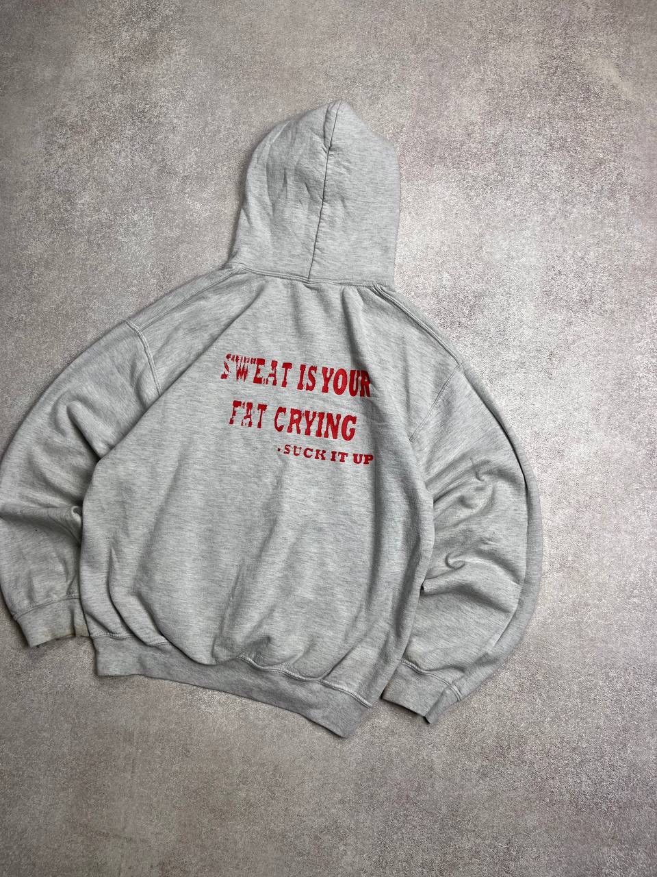 Vintage VINTAGE 90s BOXY SUCK IT UP FITNESS HOODIE Y2K M Size US M / EU 48-50 / 2 - 4 Thumbnail