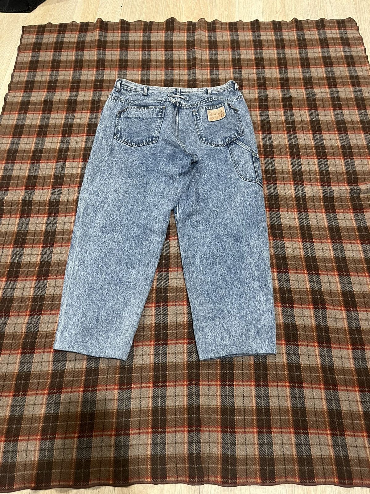 Levi's Vintage 90 Super baggy Brittania Acid Washed denim Jeans 38 Size US 37 - 8 Thumbnail