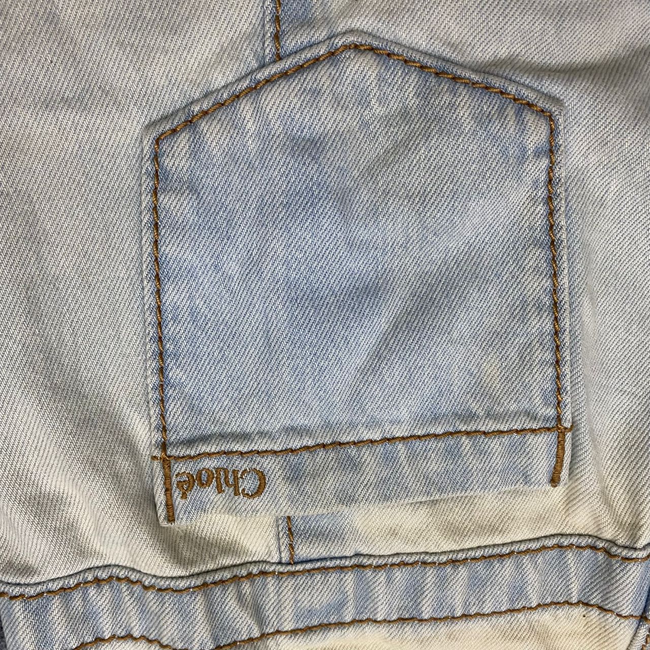 Chloe Vintage Chloe Bleached Denim Streetwear Jeans Size 30" / US 8 / IT 44 - 18 Thumbnail