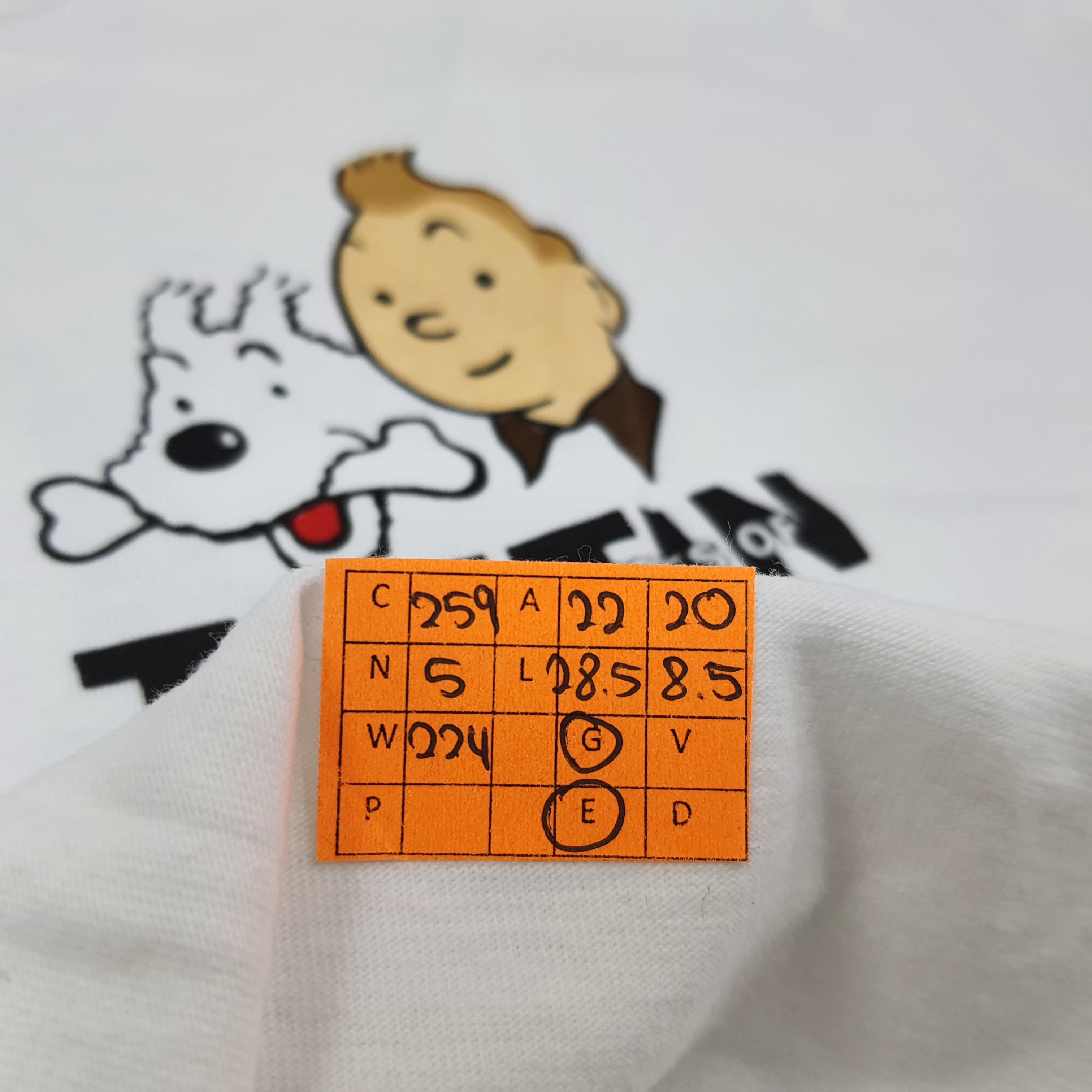 Vintage Vintage Adventure of Tintin The Blue Lotus Tshirt C259N5 Size US L / EU 52-54 / 3 - 6 Thumbnail