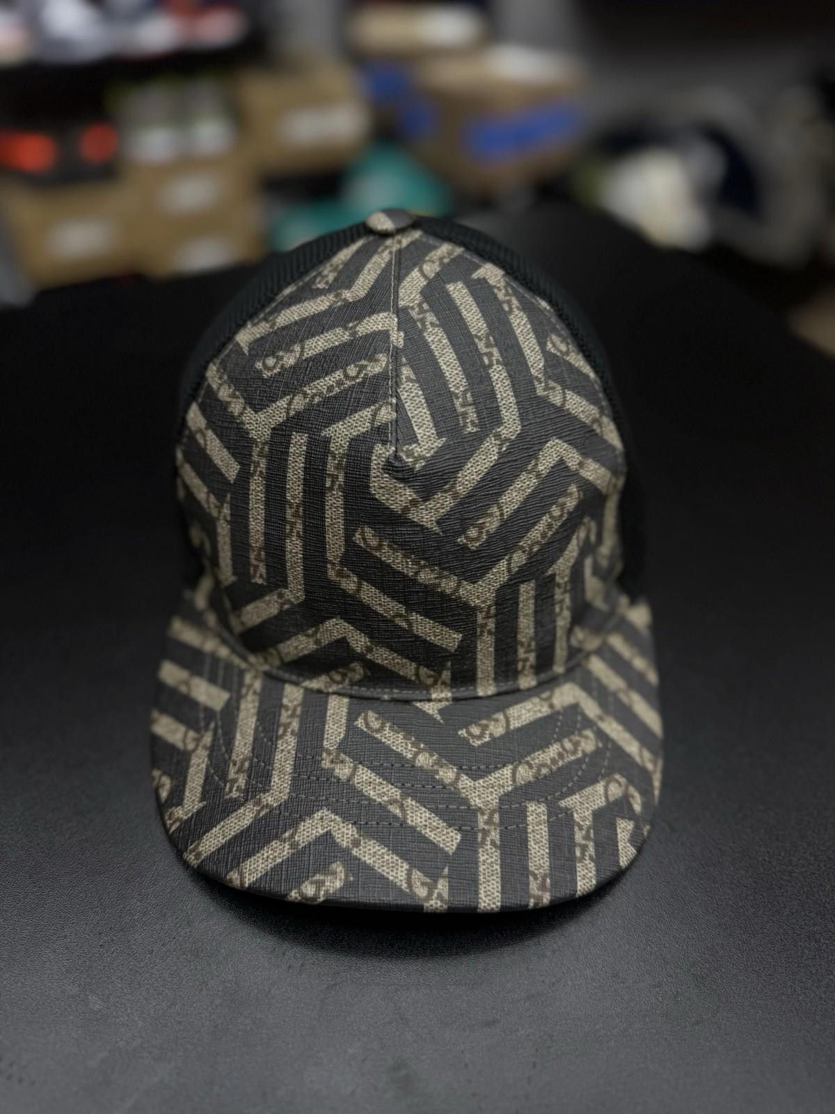 Gucci GUCCI Leather BASEBALL CAP HAT Size Large (59) Monogram Size ONE SIZE - 3 Thumbnail