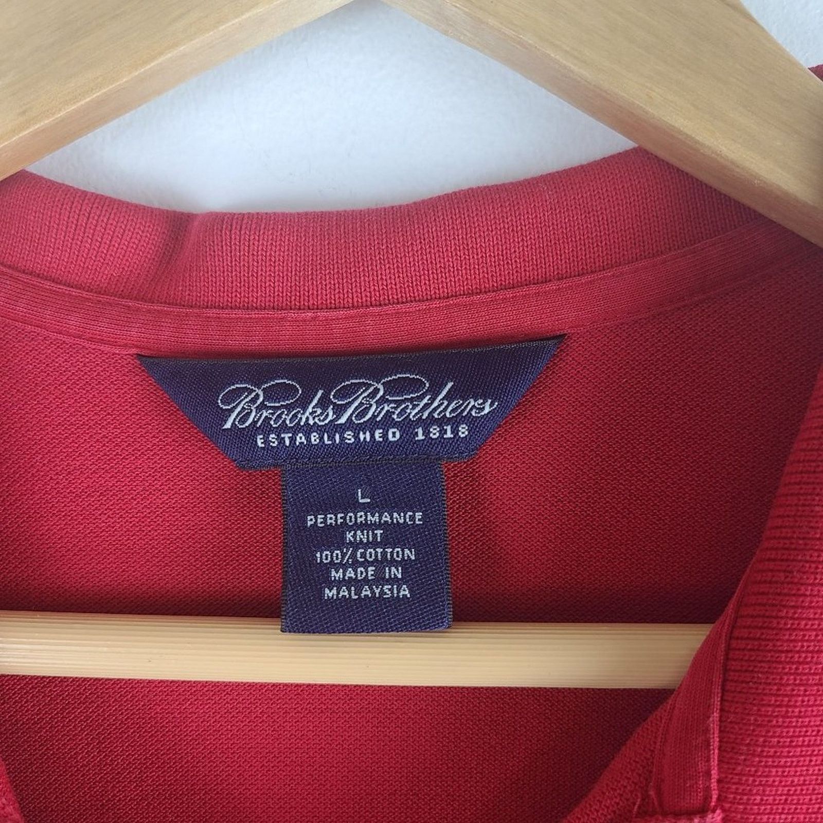 Brooks Brothers Brooks Brothers Performance Knit Polo Shirt Short Sleeve Size US L / EU 52-54 / 3 - 3 Thumbnail
