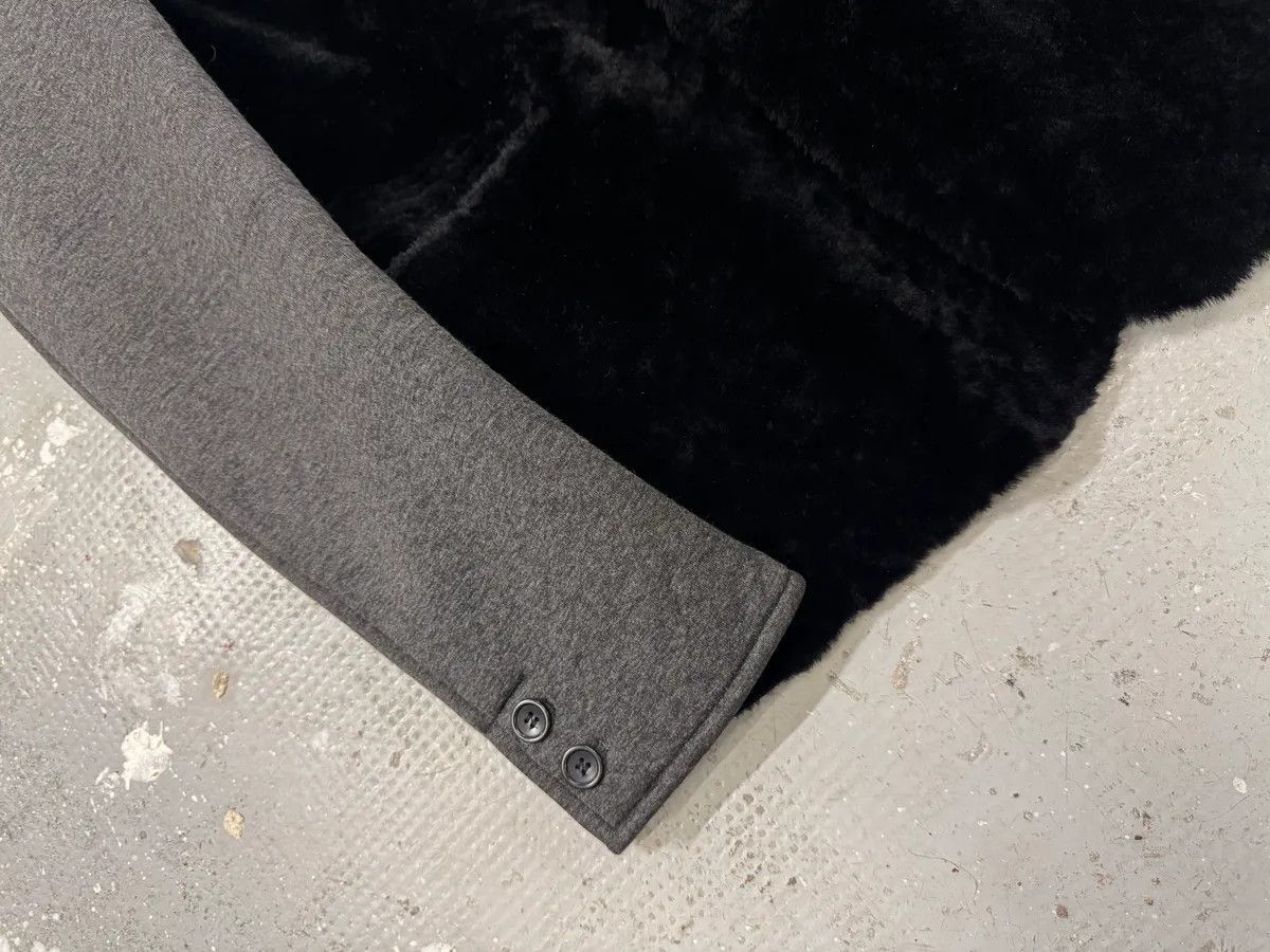 Emporio Armani FW2013 Emporio Armani Black Sherling Wool Sleeves Jacket Size US L / EU 52-54 / 3 - 7 Thumbnail