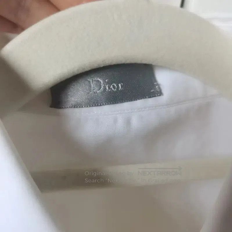 Dior Dior White Cotton Embroidered Long Sleeve Shirt . Size US L / EU 52-54 / 3 - 4 Thumbnail