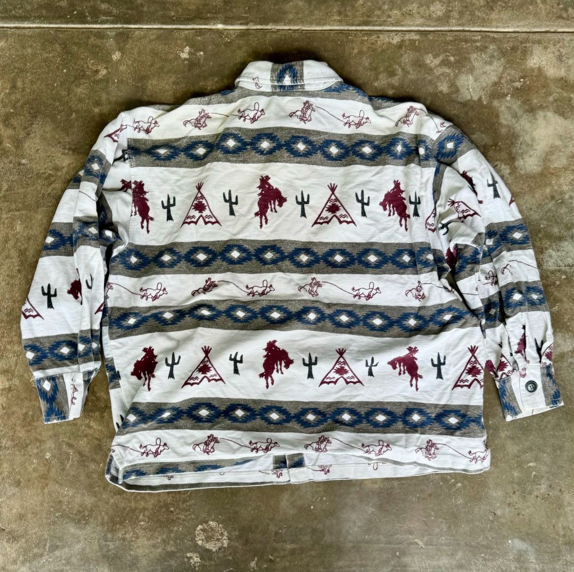 Vintage Vintage True Grit Western Overshirt Size US L / EU 52-54 / 3 - 2 Thumbnail