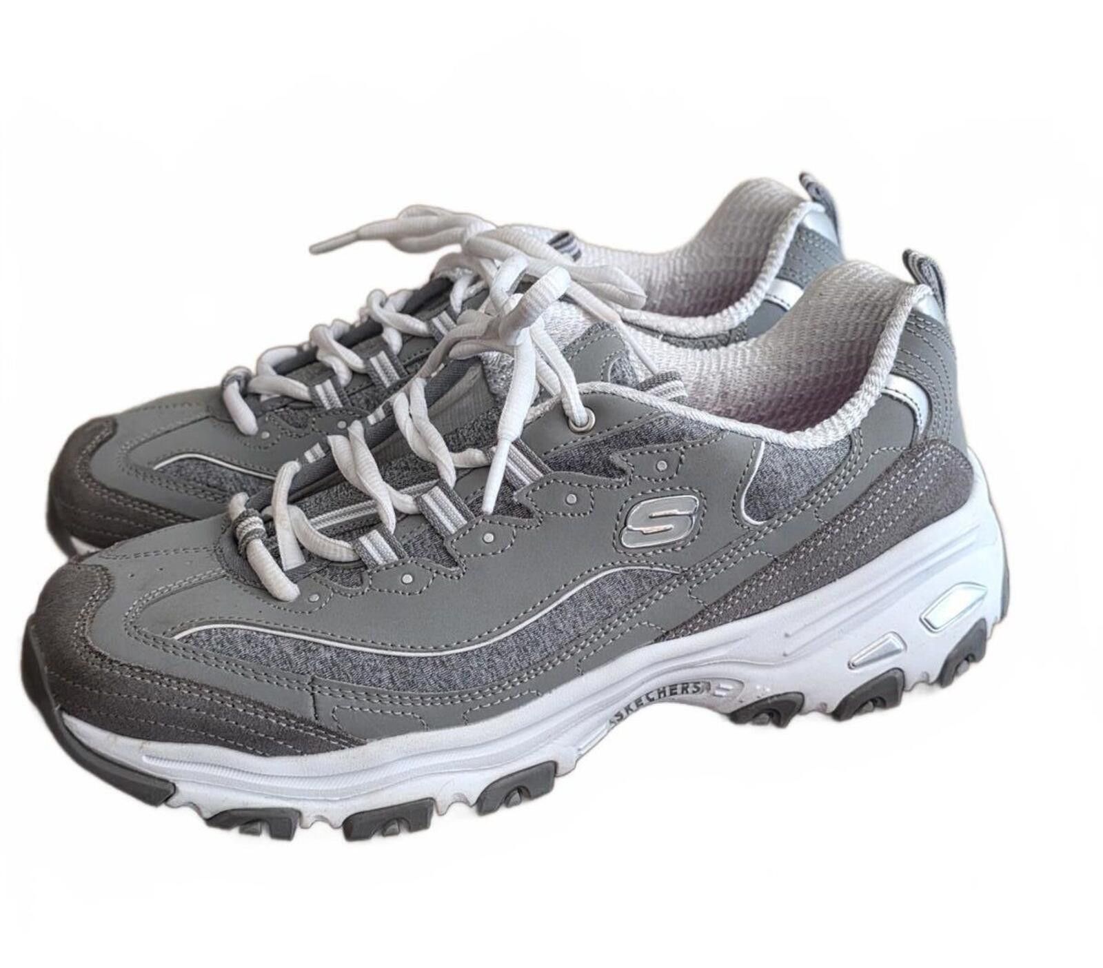 SKECHERS Skechers Memory Foam Gray White Athletic Sneakers Size 10 Size US 10 / IT 40 - 11 Thumbnail