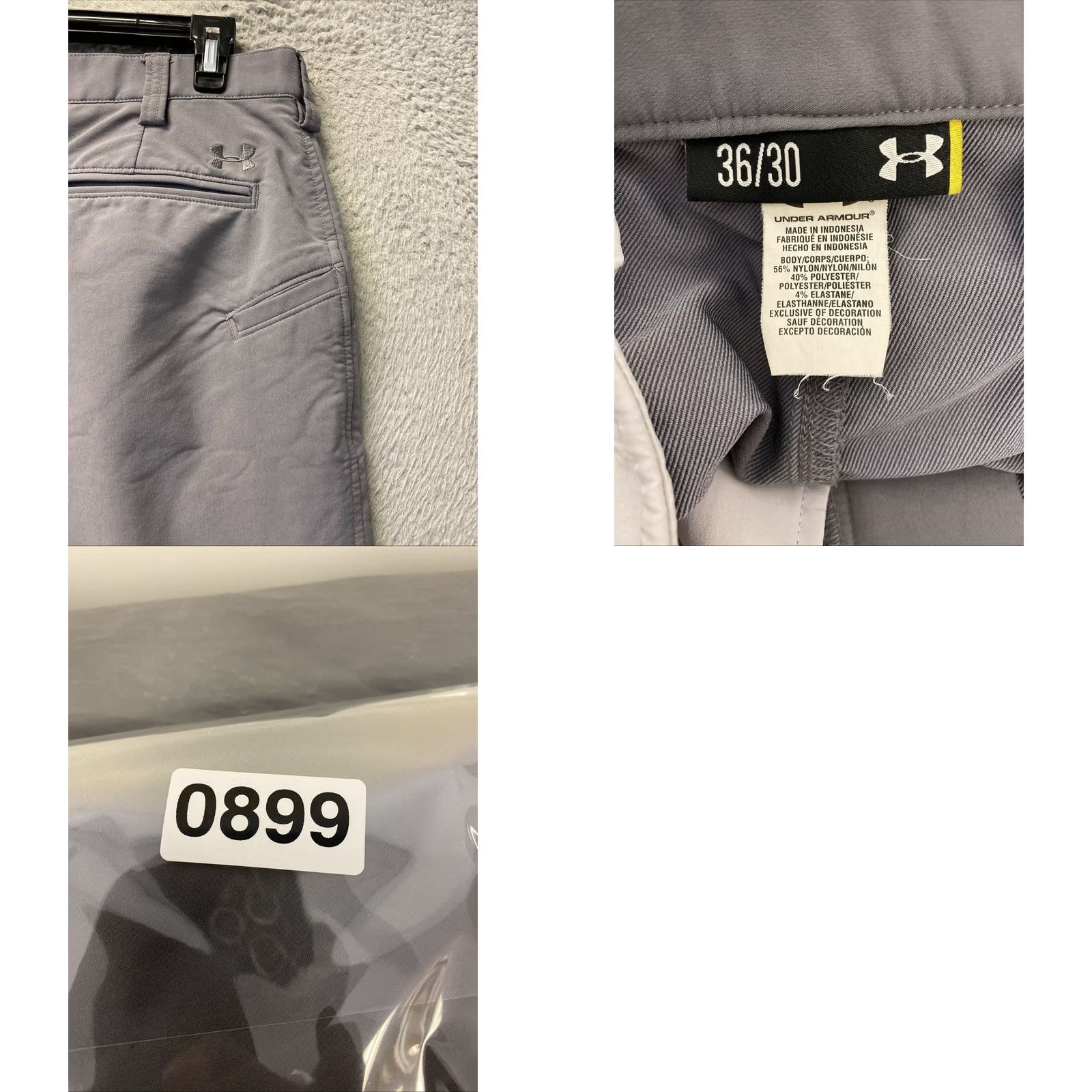 Under Armour Under Armour Golf Pants Mens 36x30 Gray Stretch Pockets Khakis 89 89 Size US 36 / EU 52 - 8 Thumbnail