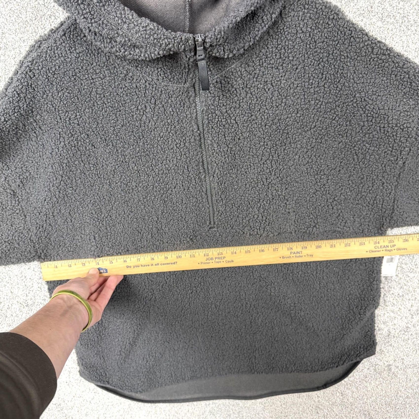 Old Navy VINTAGE Old Navy Sherpa Tunic Hoodie XL Gray 1/2 Zip Fleece Winter Gorpcore Women XL Gray PanthER Panther 1/2 Zip Hoodie Tunic Size XL / US 12-14 / IT 48-50 - 6 Thumbnail