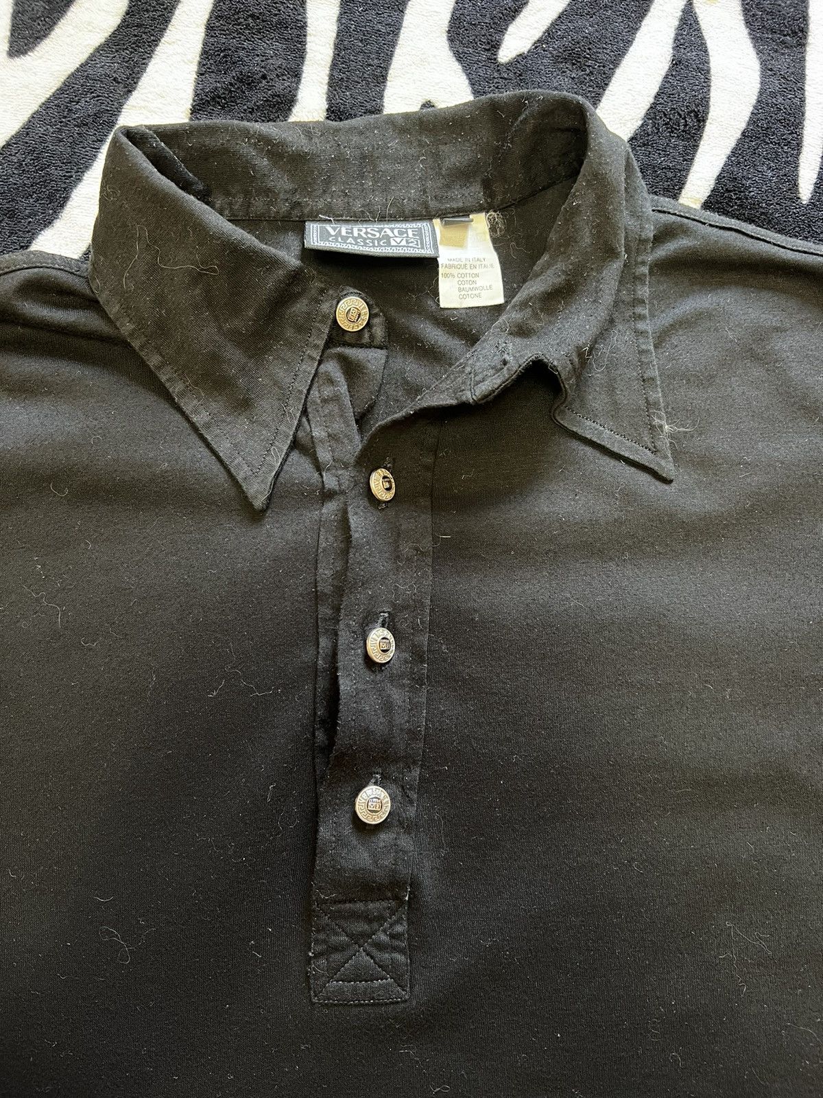 Versace × Versace Jeans Couture Versace Polo long sleeve t-shirt buttons classic v2 shirt Size US M / EU 48-50 / 2 - 7 Thumbnail