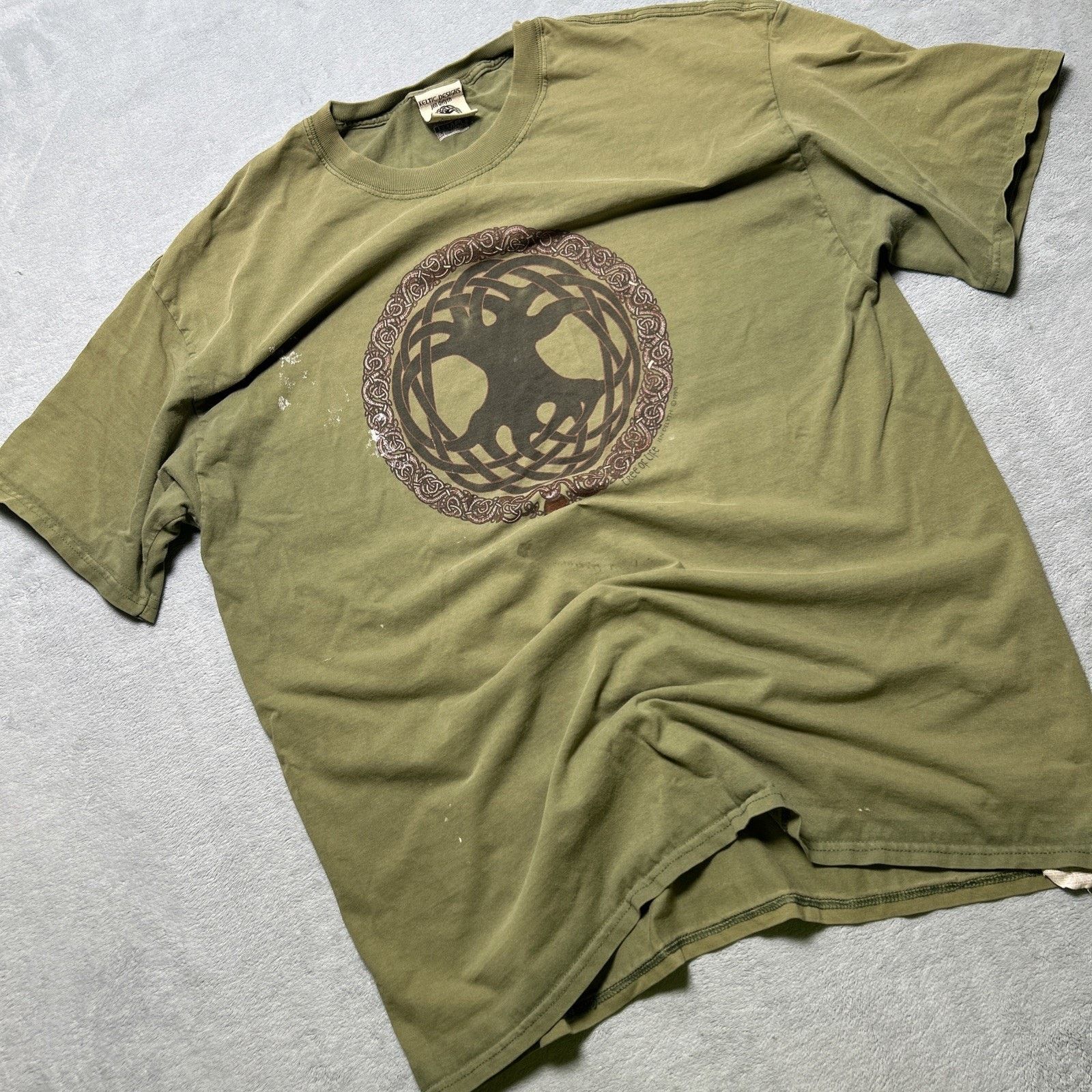 Hanes VTG Keltic Designs Celtic Tree Of Life Mens XL Jen Delyth Size US XL / EU 56 / 4 - 1 Thumbnail