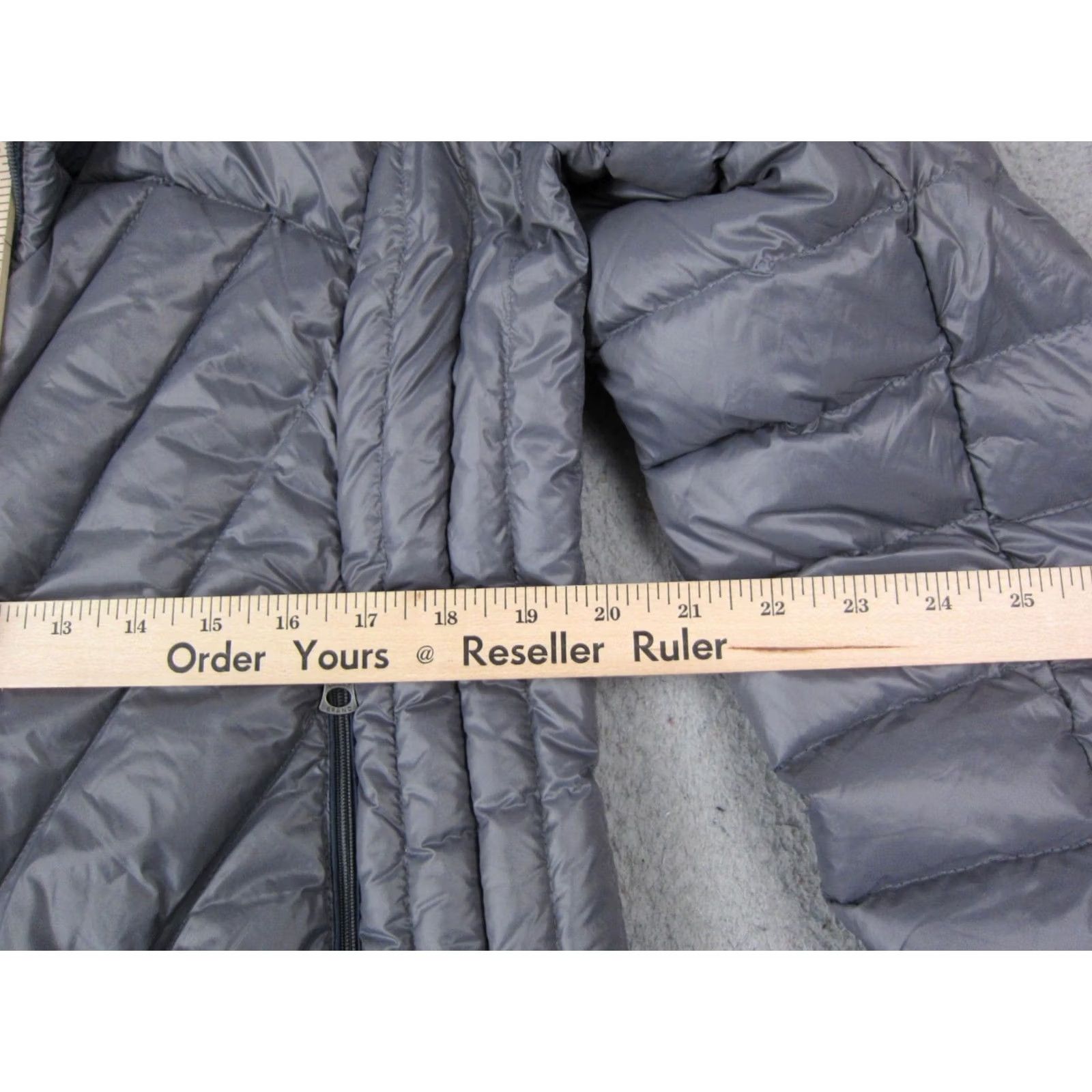 Lucky Brand Lucky Brand Jacket Womens XL Gray Duck Down Puffer Full Zip Hooded Size XL / US 12-14 / IT 48-50 - 7 Thumbnail