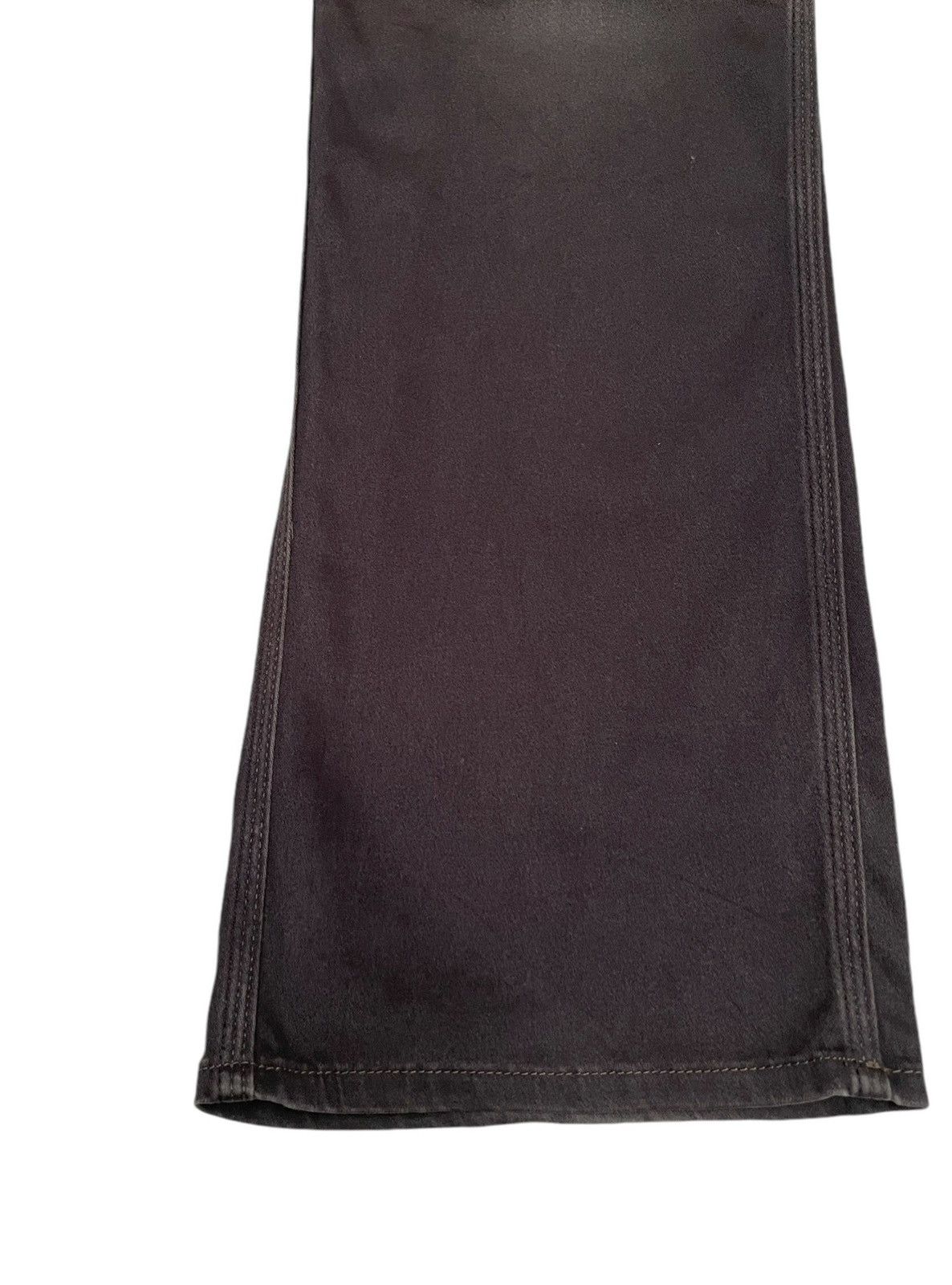 If Six Was Nine Rare Vintage Nicole Club Flared Leather Pocket Pants 1990s Size US 33 - 5 Thumbnail