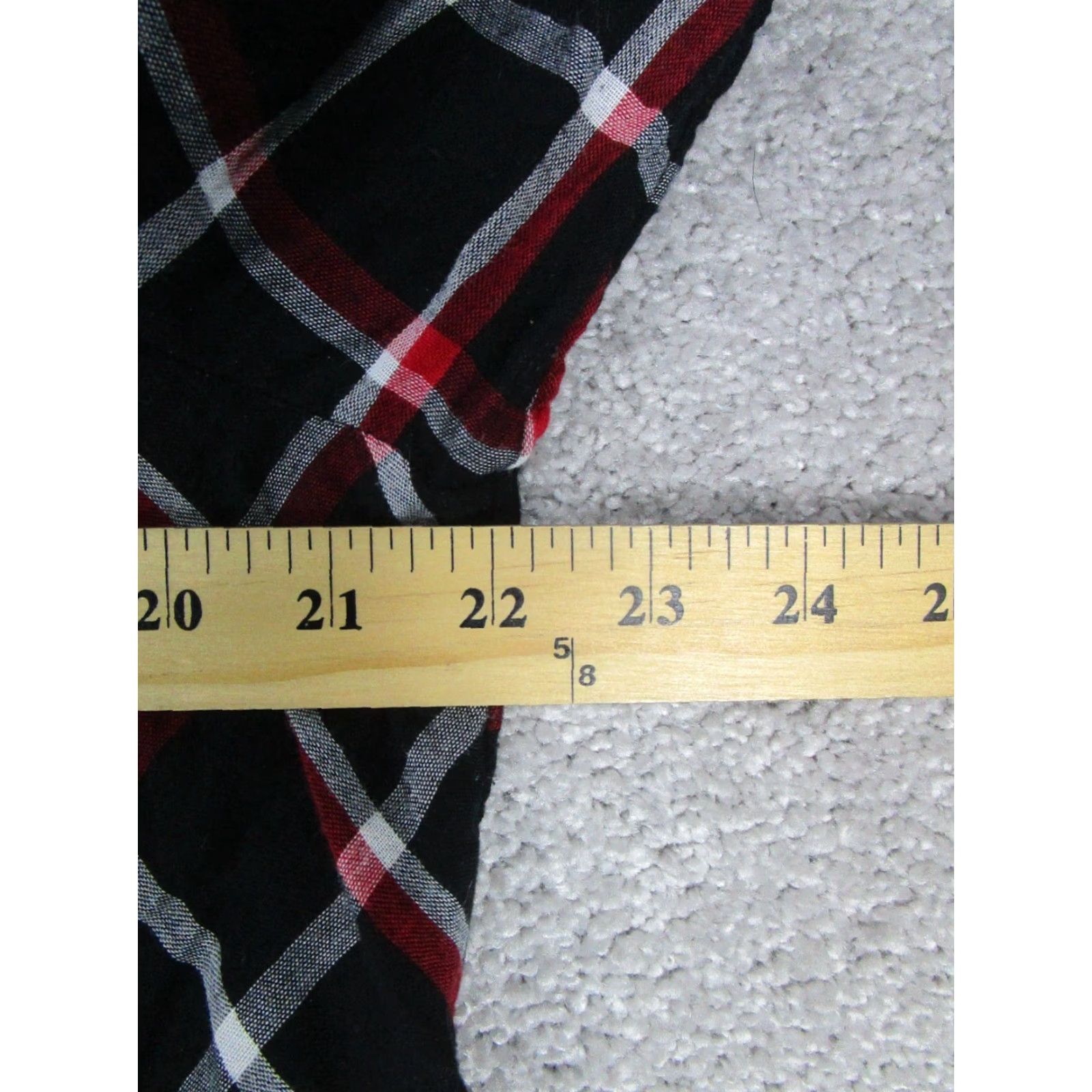 J. Jill J. Jill Shirt Womens XL Red Cotton Button-Up Tunic Plaid Long Sleeve Collared Button-Up Colorful 70s or 80s theme not applicable Mens Womens Girls Size XL / US 12-14 / IT 48-50 - 7 Thumbnail