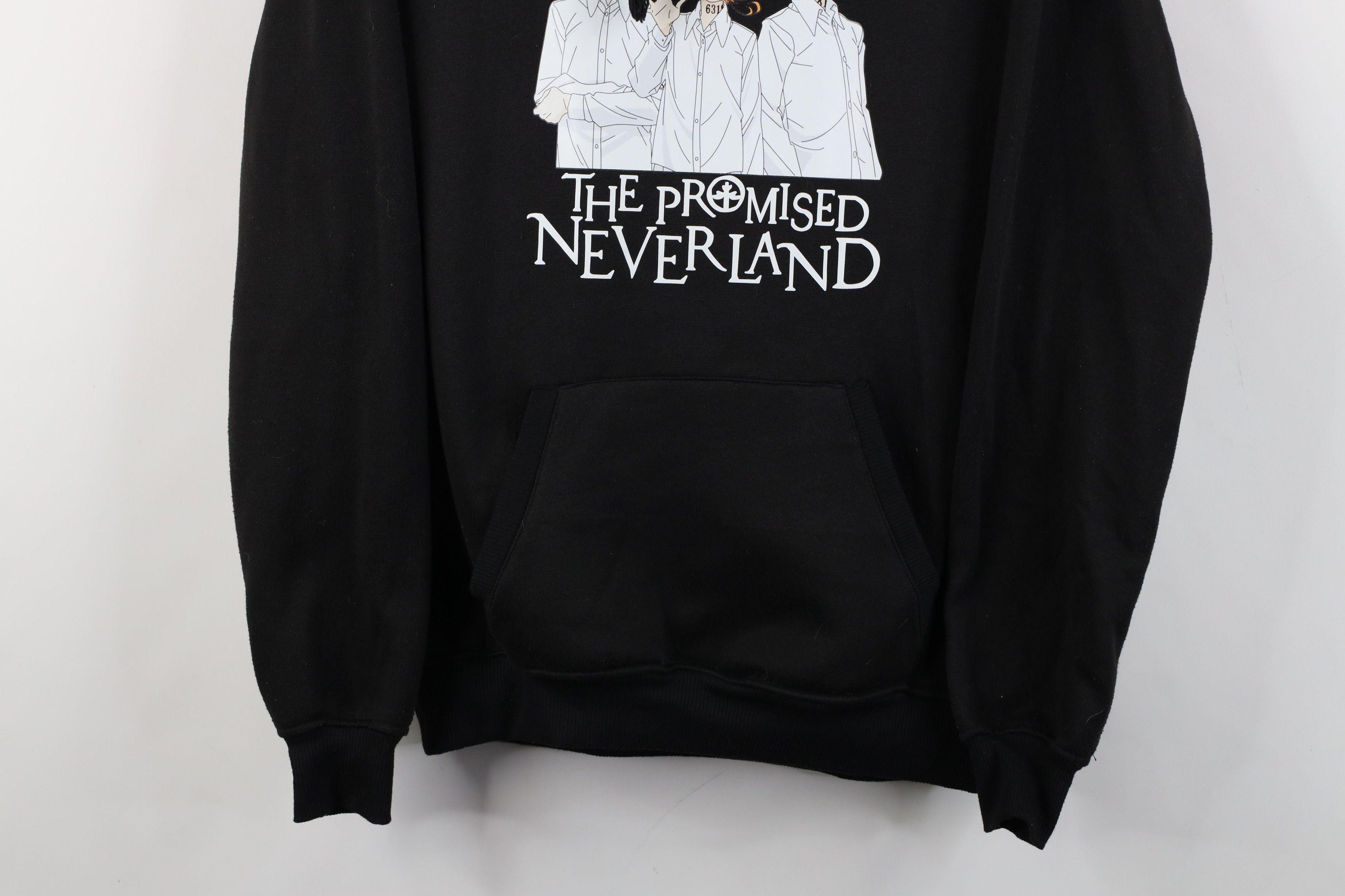 Vintage The Promised Neverland Japanese Anime Manga Hoodie Black Size M / US 6-8 / IT 42-44 - 3 Thumbnail