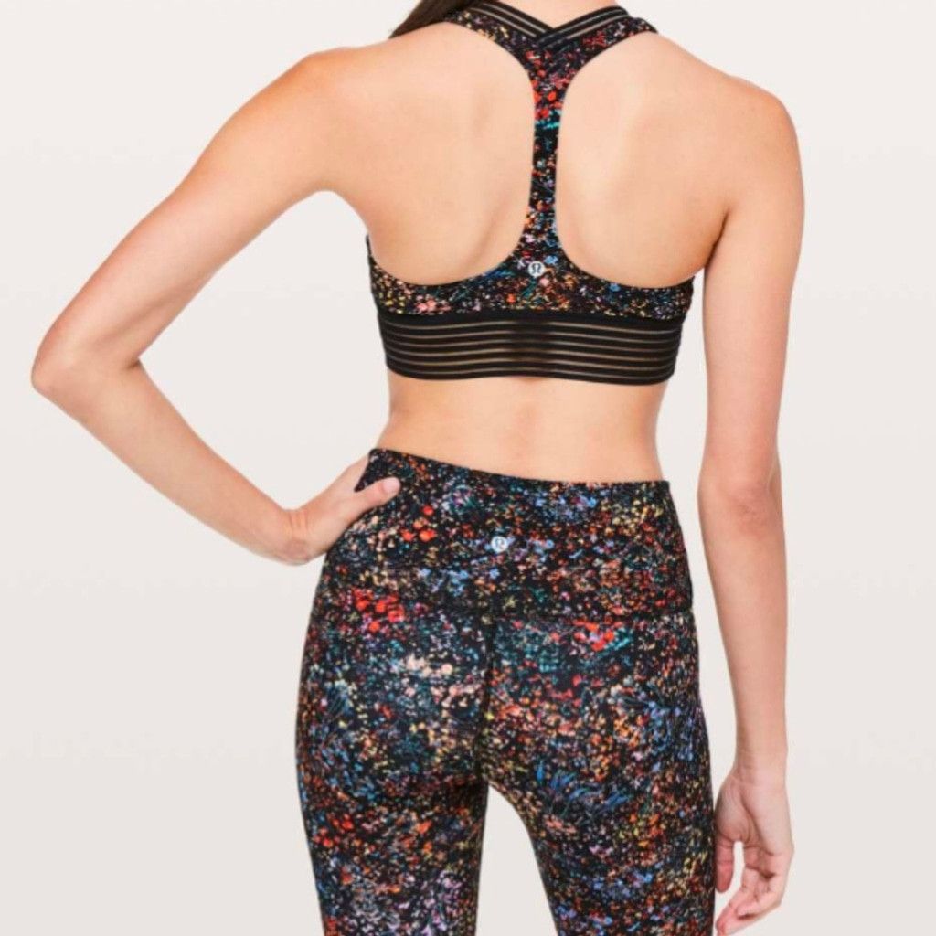 Lululemon Lululemon flowerescent multi/black find focus bra size 6 Size ONE SIZE - 6 Thumbnail
