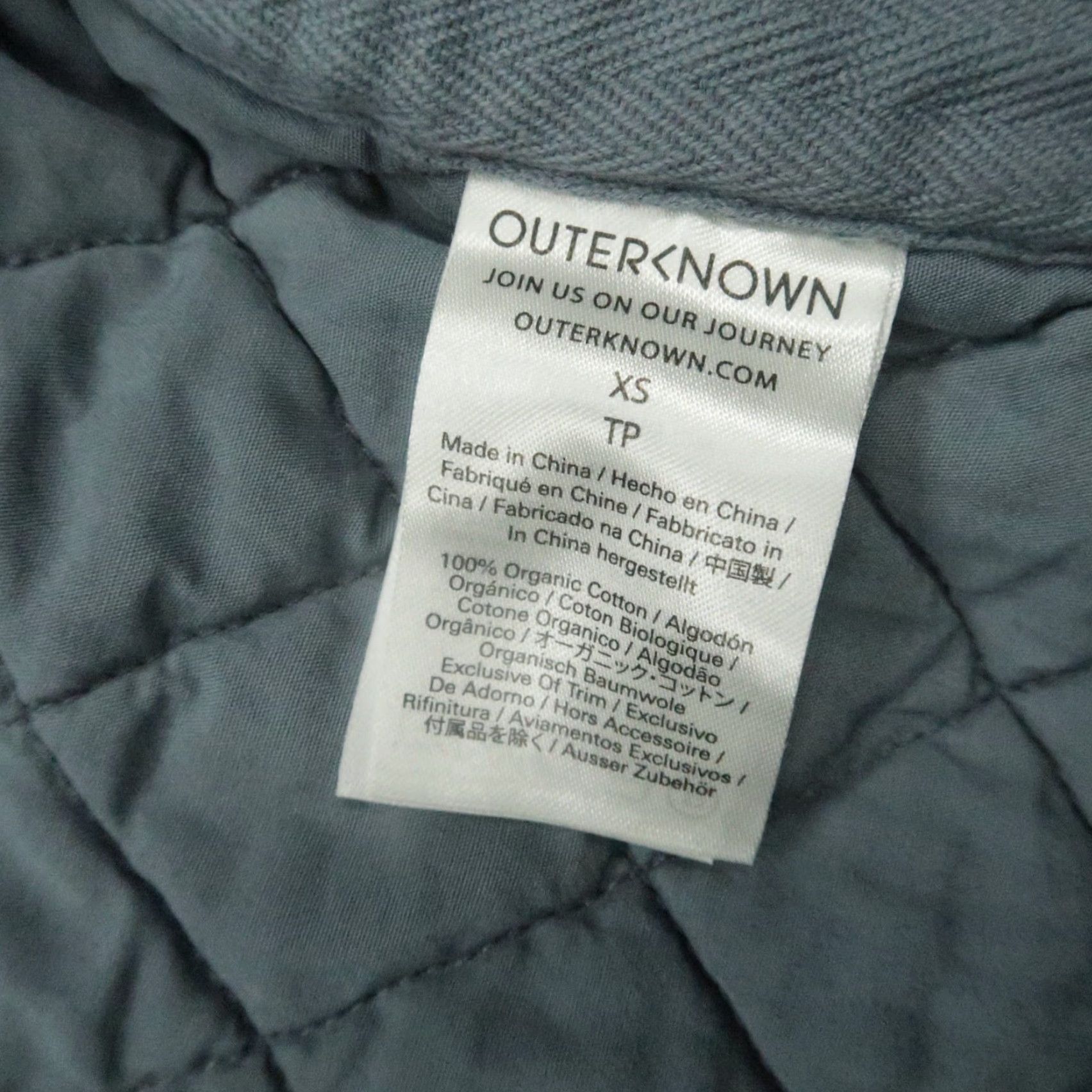 Outerknown Outerknown Jacket Mens XS Gray Quilted Lightweight Pockets Casual Hiking Size US XS / EU 42 / 0 - 4 Thumbnail
