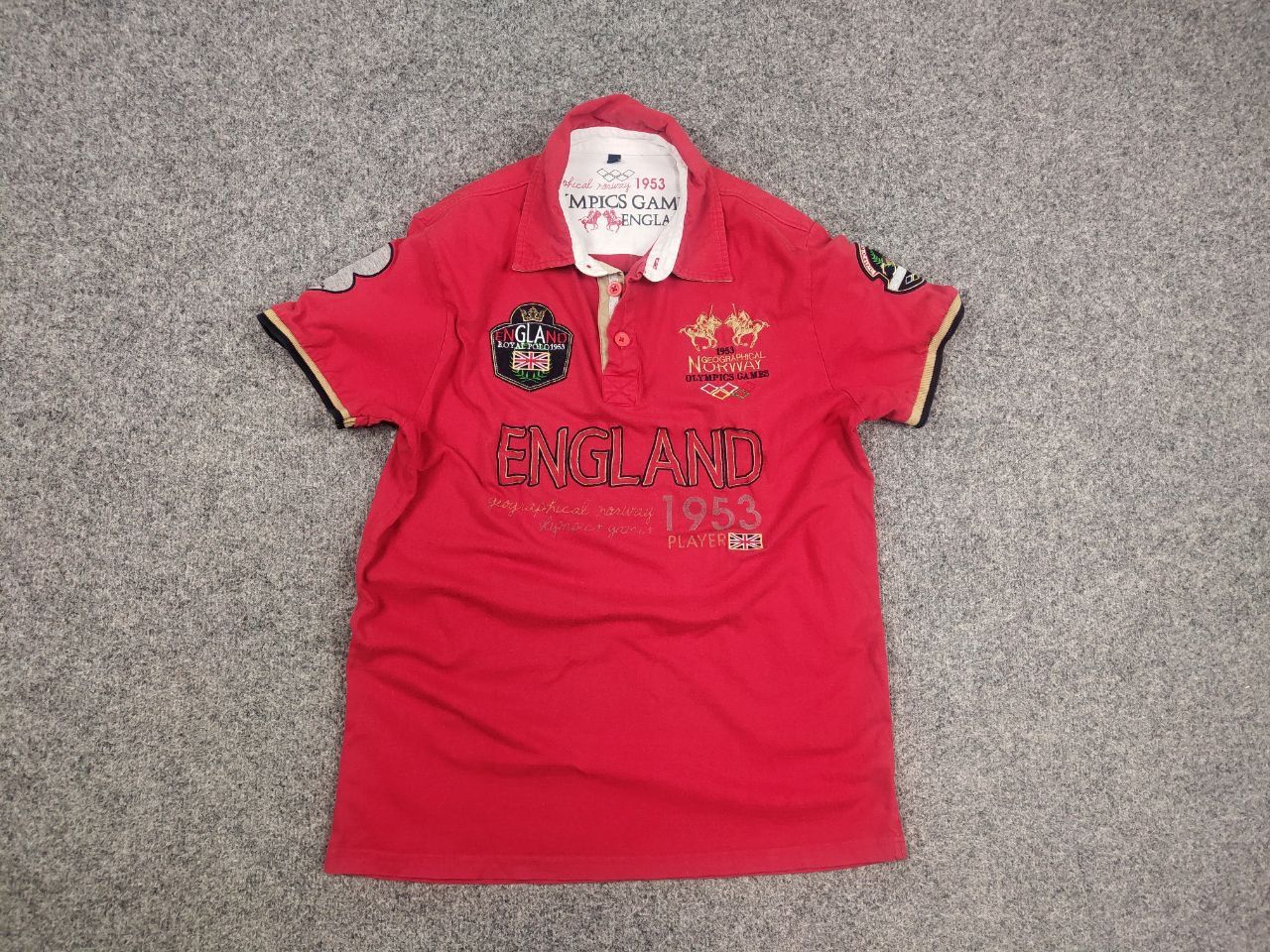 Polo Ralph Lauren Vintage 90's geographical norway polo shirt Ralph lauren Size US L / EU 52-54 / 3 - 7 Thumbnail