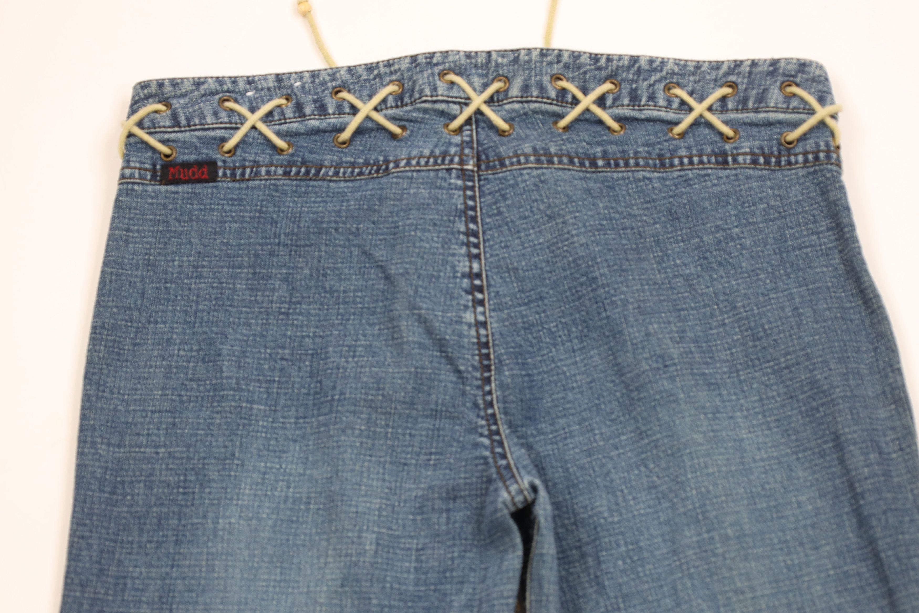 Vintage Vintage 90s Y2K MUDD Babydoll Flared Wide Leg Jeans Blue Size 30" / US 8 / IT 44 - 10 Thumbnail