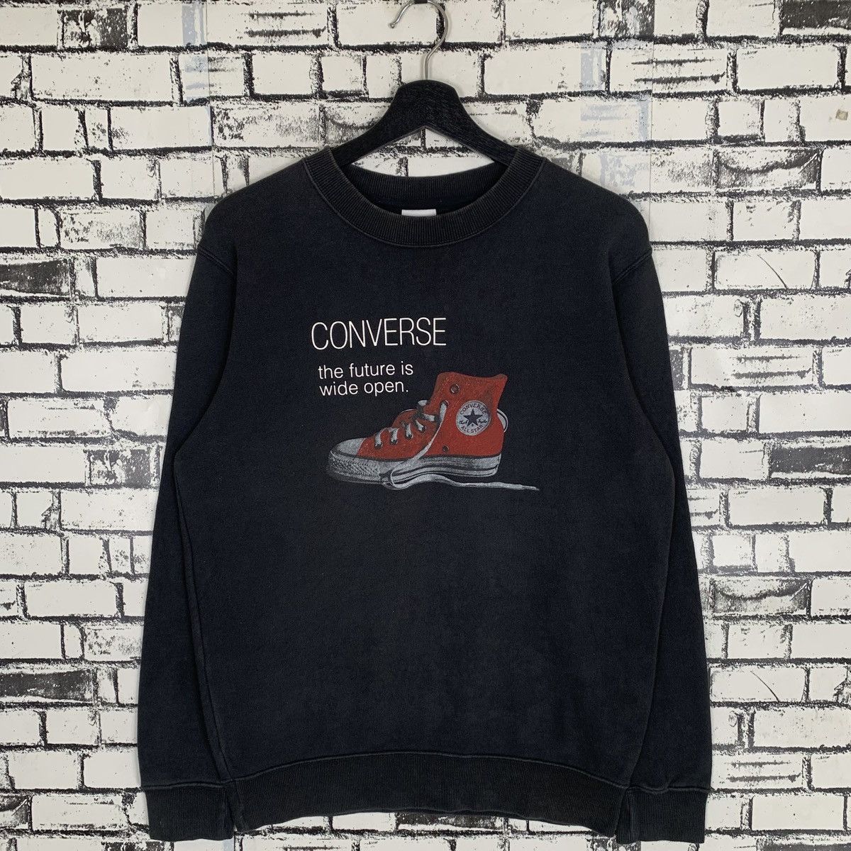 Converse Vintage Converse Shoe Graphic Sweatshirt Size US M / EU 48-50 / 2 - 1 Thumbnail