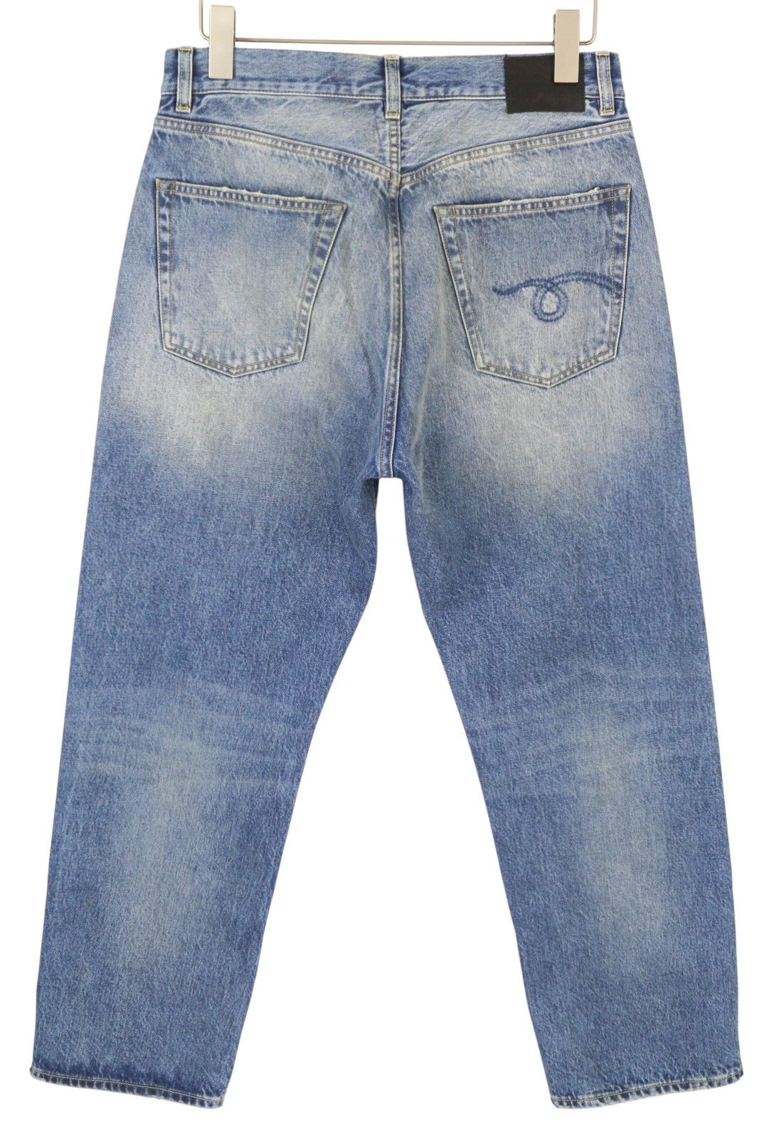 R13 CUFFED X-BF 27 Jasper Straight Faded Blue Zip PF25 86638 Size 27" / US 4 / IT 40 - 2 Thumbnail