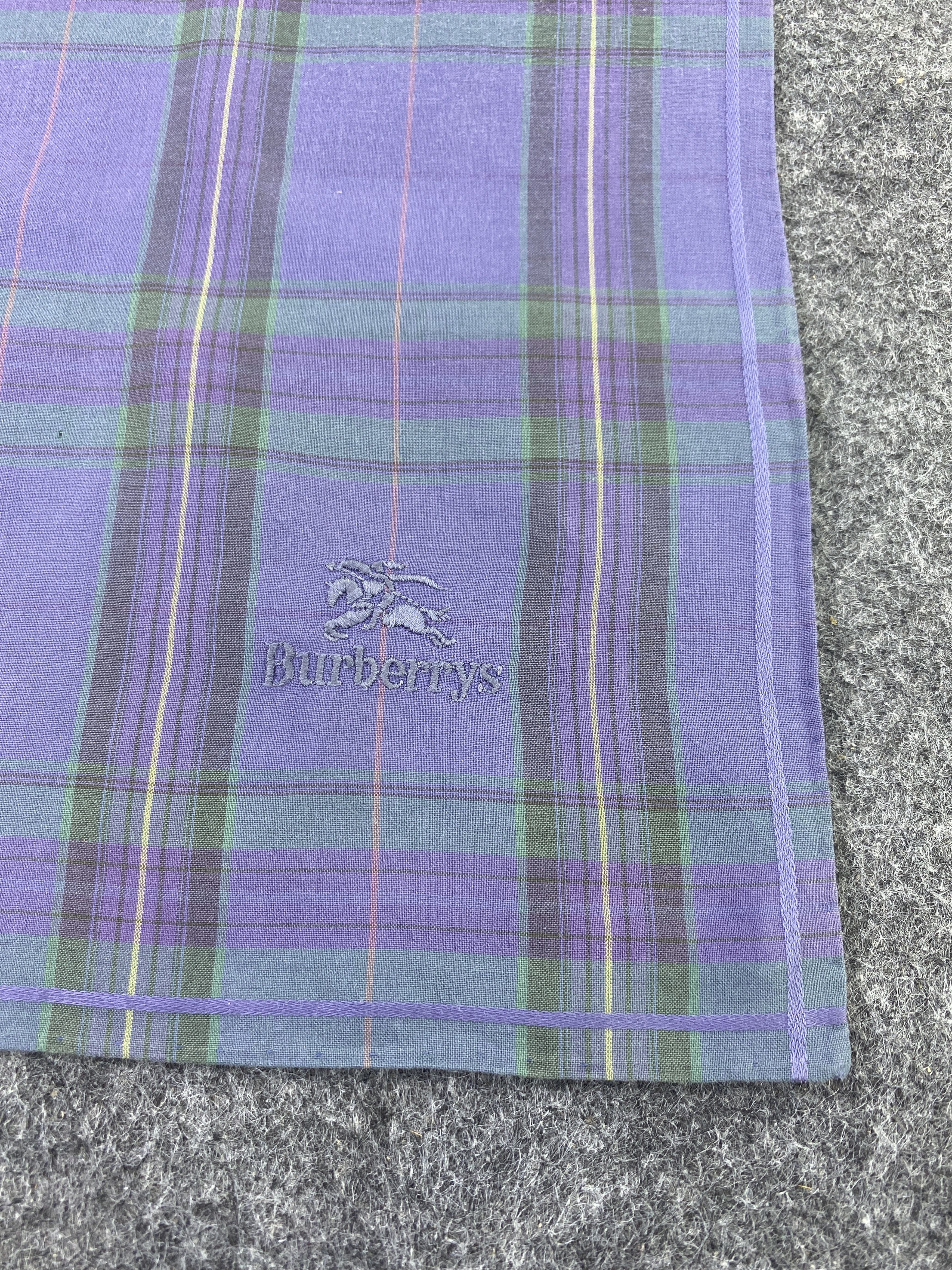 Burberry × Vintage Burberry Handkerchief / Bandana / Neckerchief-B119 Size ONE SIZE - 5 Thumbnail