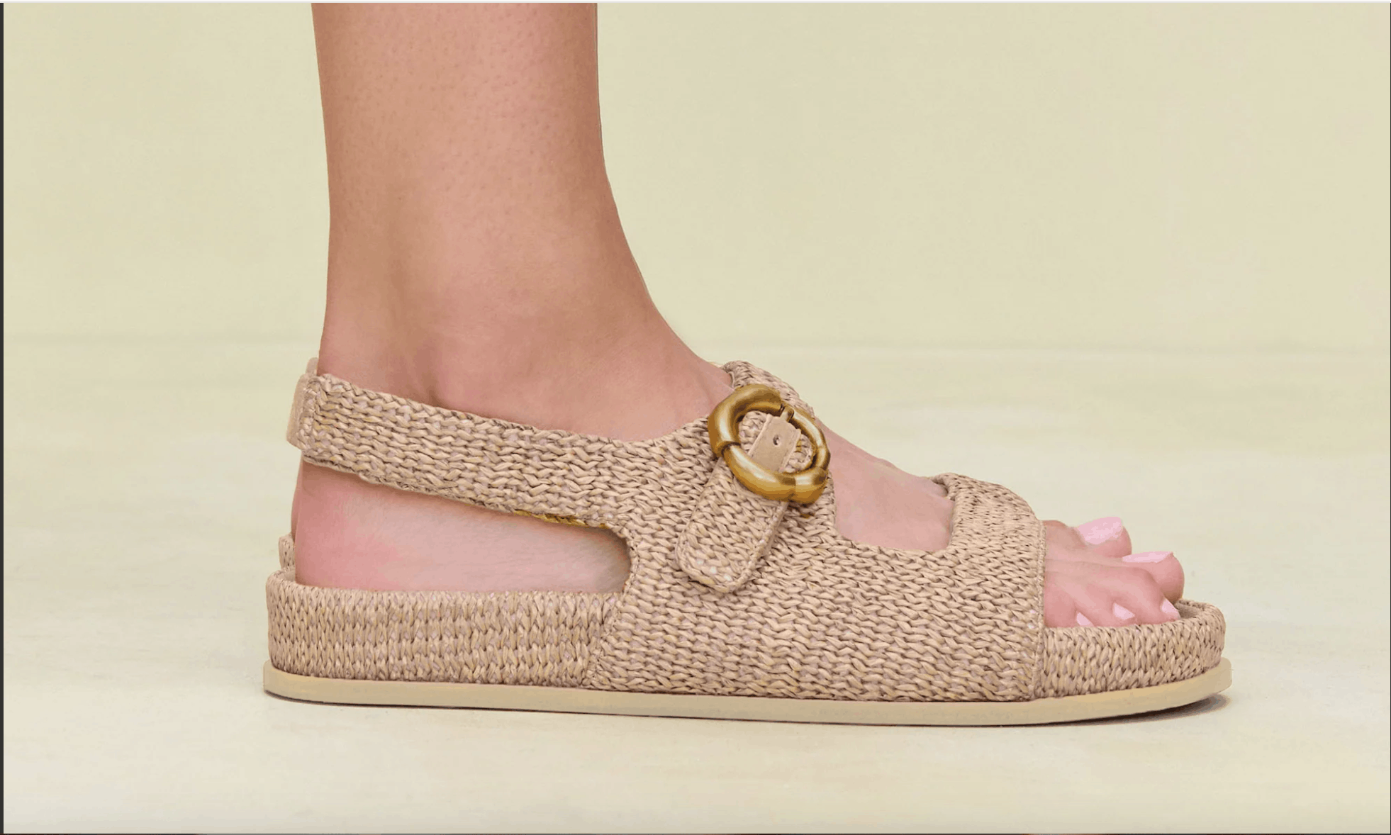 Cult Gaia RARE CULT GAIA Brielle Raffia Sporty Sandals 36.5 Natural Size US 6.5 / IT 36.5 - 13 Thumbnail