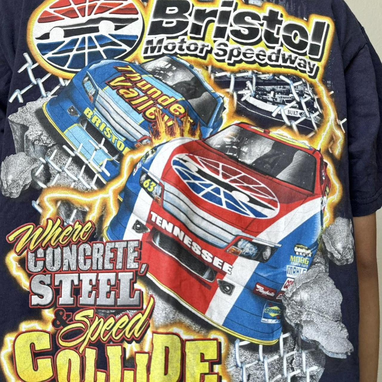 Chase Authentics × NASCAR × Vintage Vintage 2000 Bristol Nascar Racing Graphics Tee Shirt Size US L / EU 52-54 / 3 - 3 Thumbnail