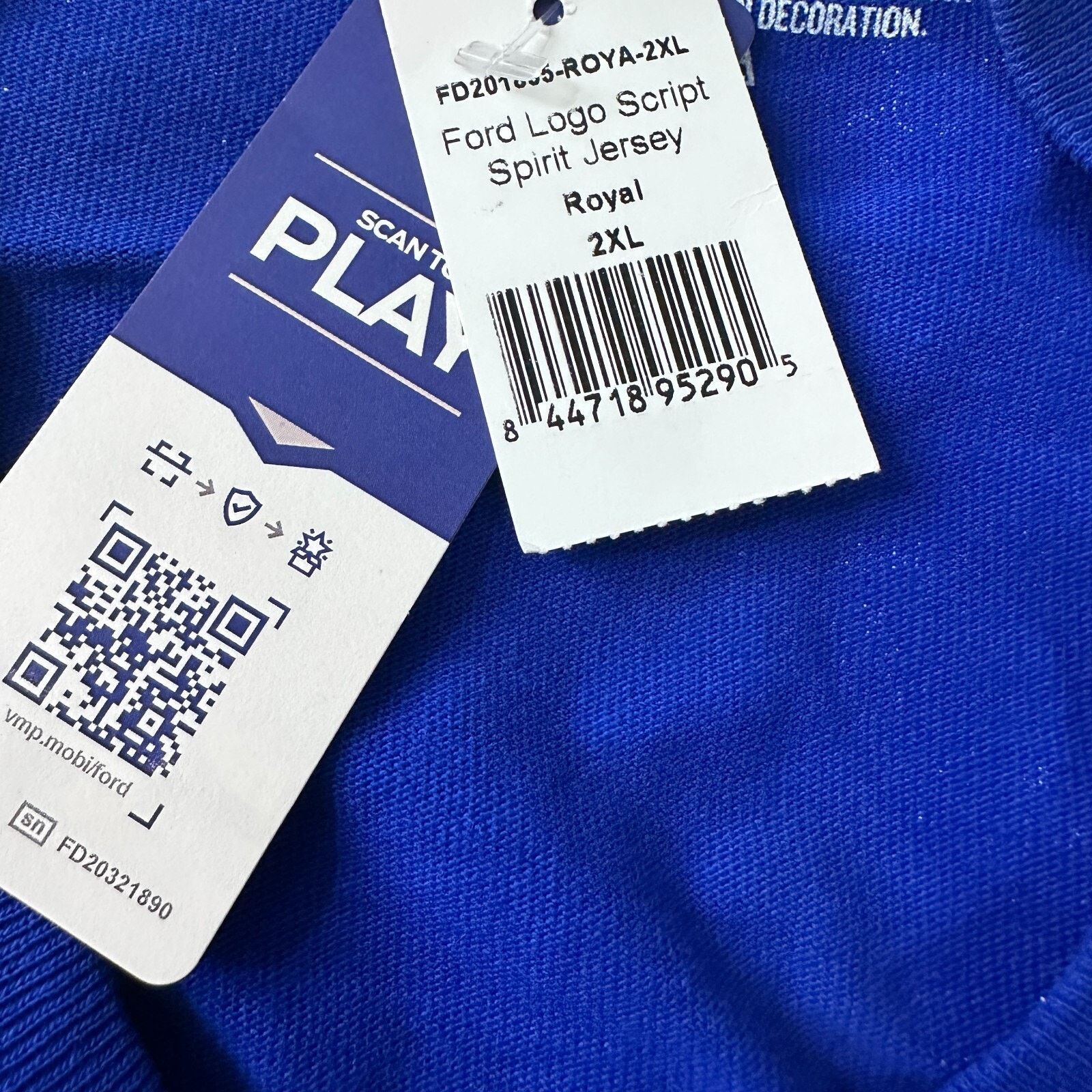 Other Ford Spirit Jersey Shirt Men XXL Blue Cotton Long Sleeve New Size US XXL / EU 58 / 5 - 5 Thumbnail