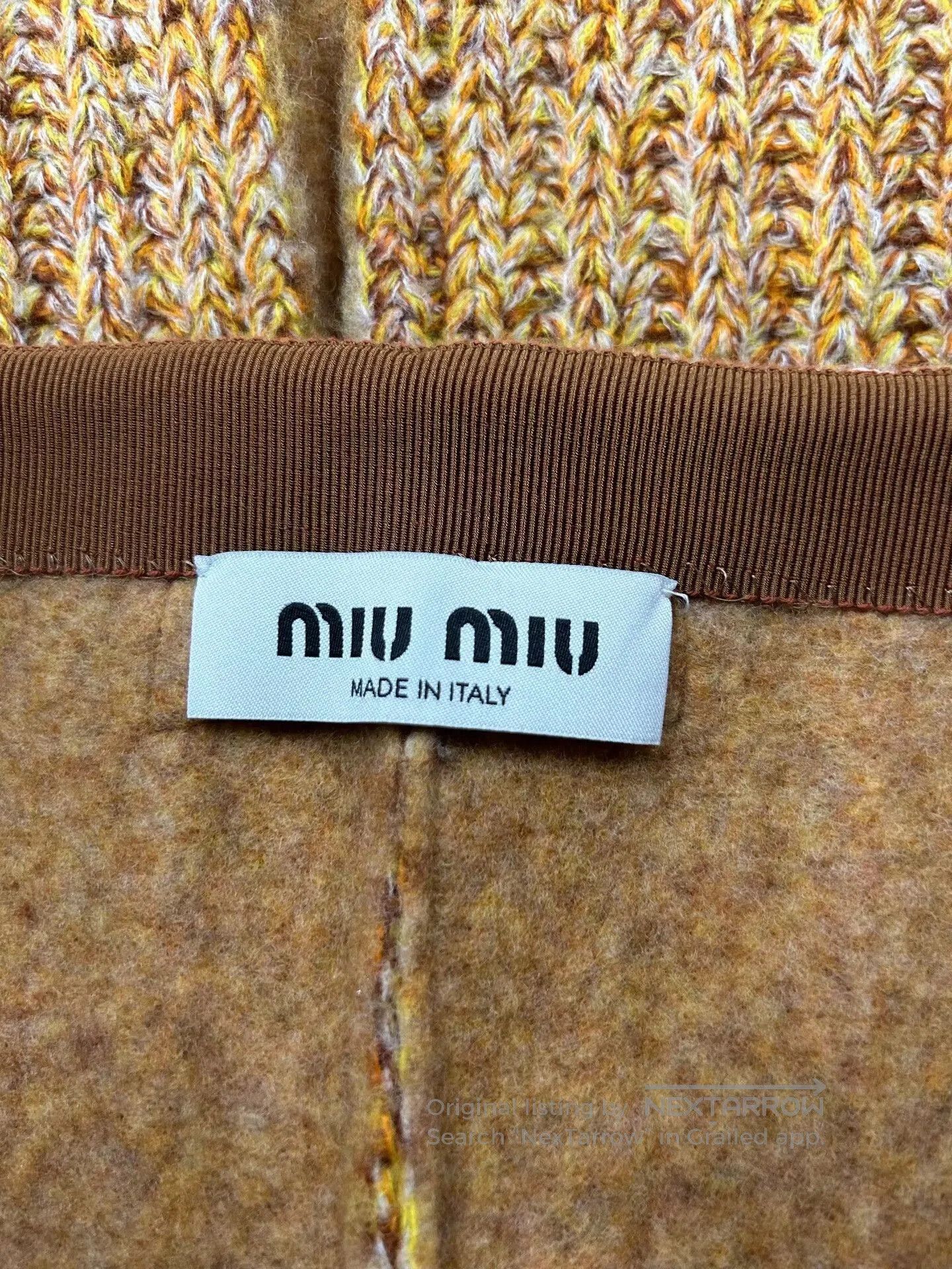 Miu Miu Miumiu Brown Thick. Size 37" - 7 Thumbnail