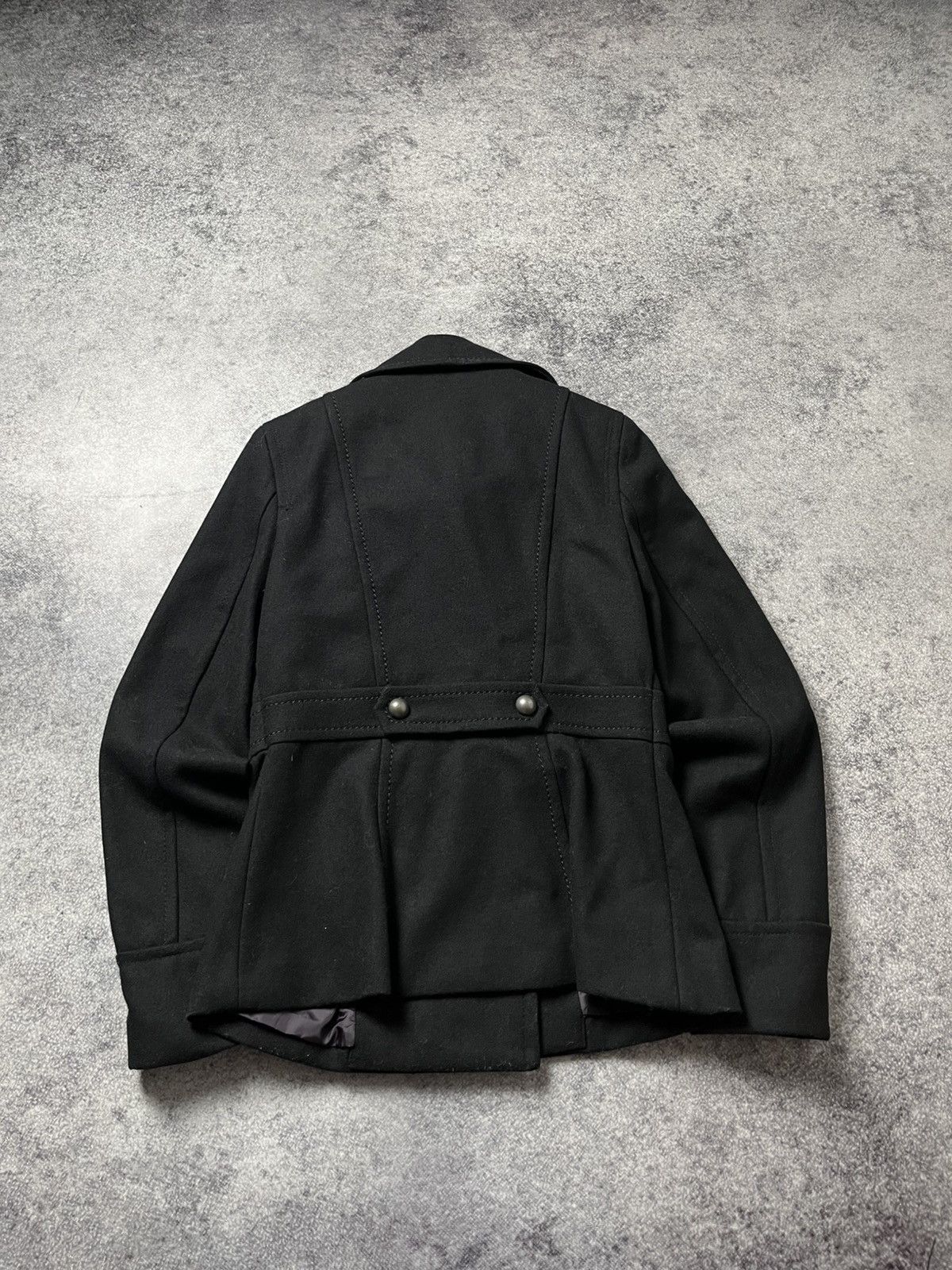 Hedi Slimane 🔥00'S NAPOLEON MILITARY WOOL JACKET PUNK SAINT LAURENT VIBE Size S / US 4 / IT 40 - 4 Thumbnail