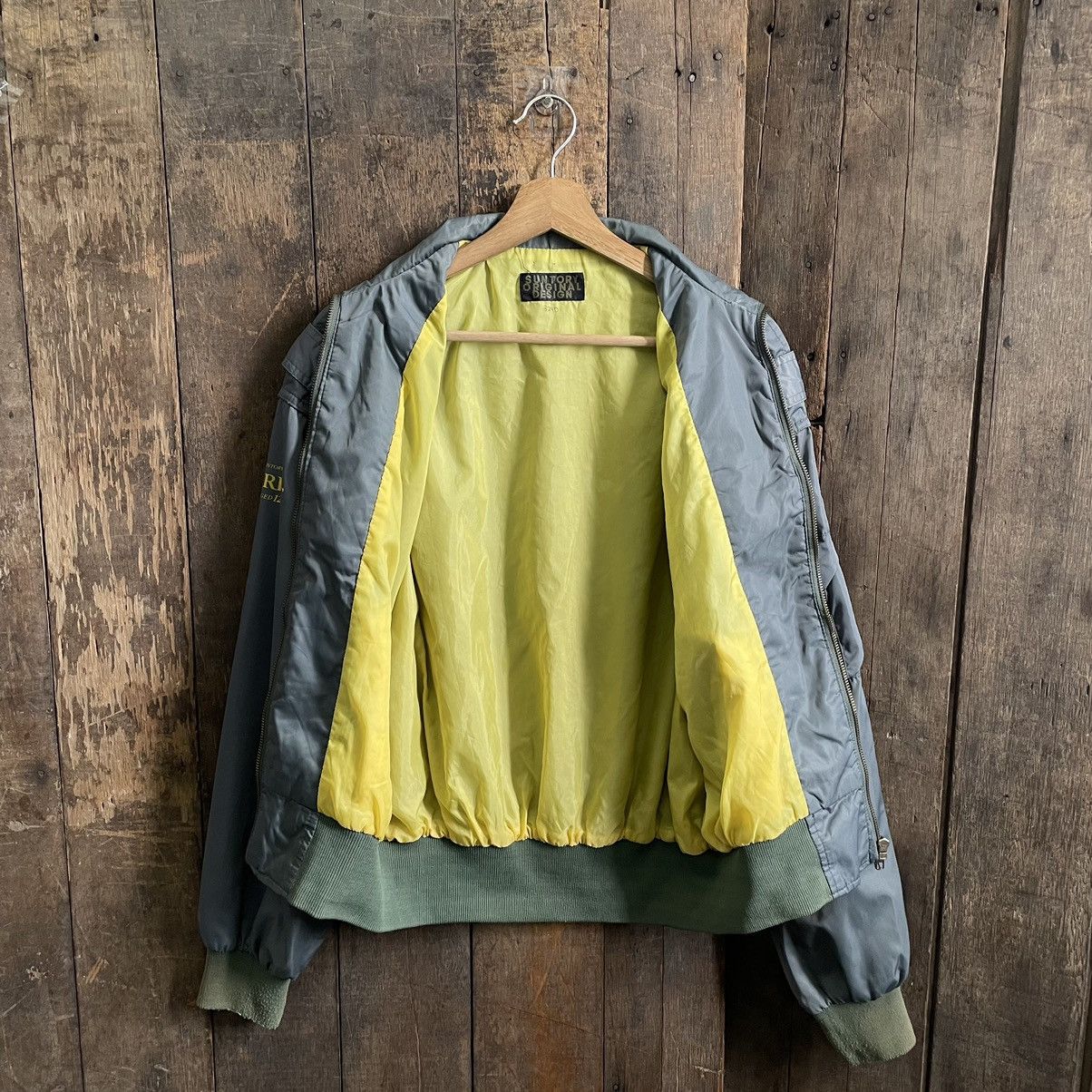 Japanese Brand Vintage Suntory Survival Bomber Jacket Size US M / EU 48-50 / 2 - 9 Thumbnail