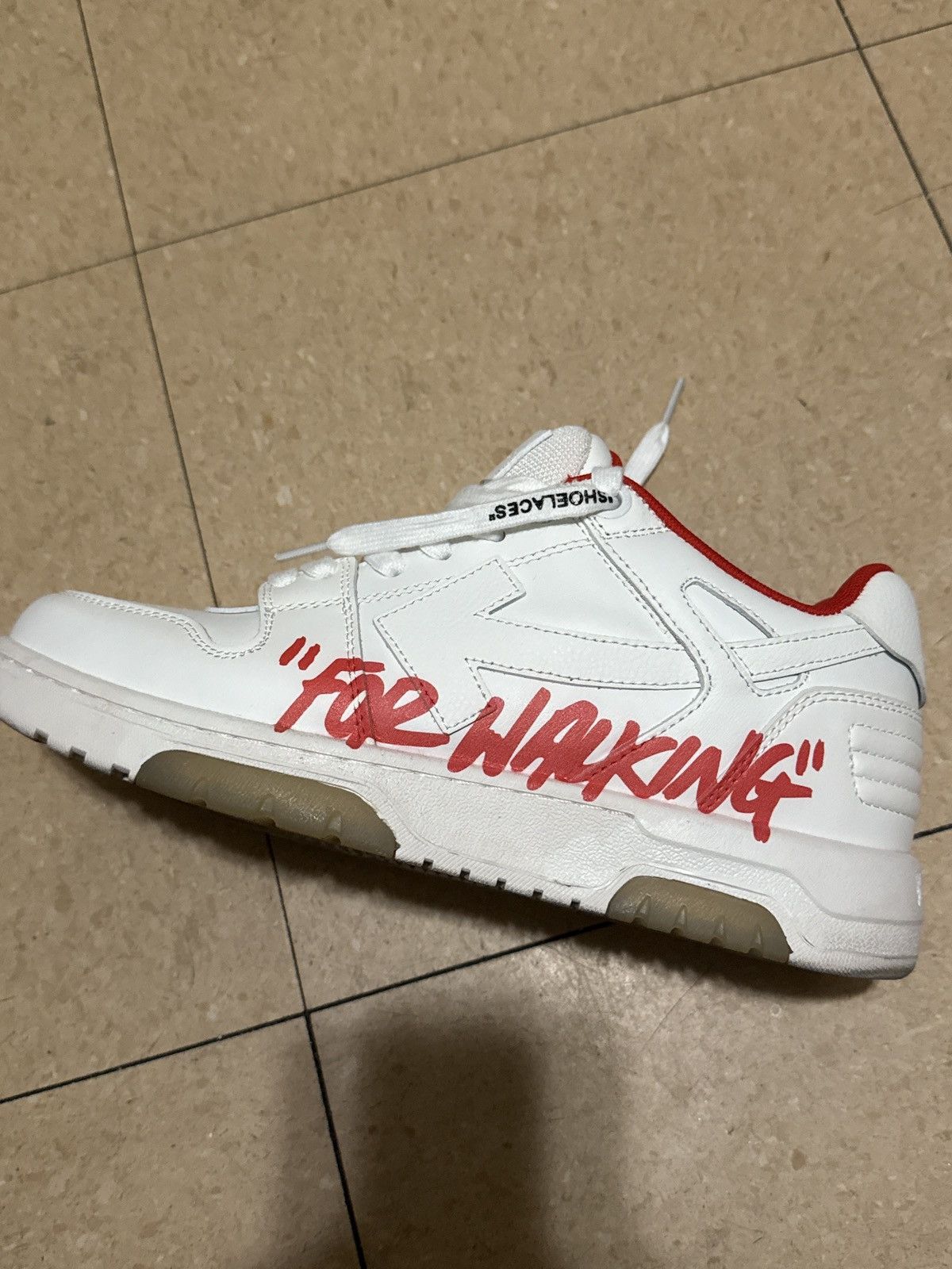Off-White OFF-WHITE VIRGIL ABLOH OUT OF OFFICE FOR WALKING WHITE/RED Size US 8.5 / EU 41-42 - 15 Thumbnail