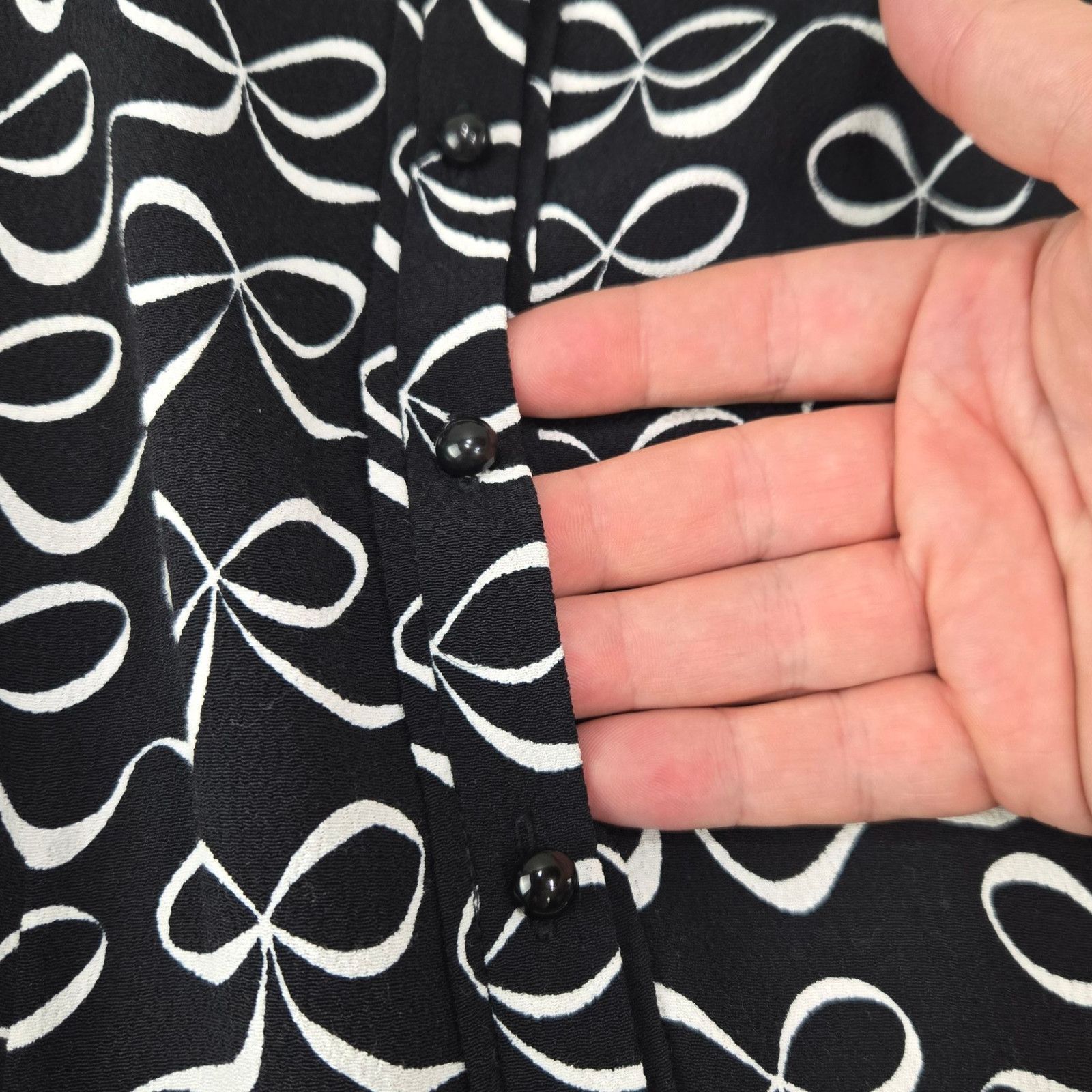Kate Spade Kate Spade Mackenna Black White Bow Print Dress Size 0 Size XS / US 0-2 / IT 36-38 - 8 Thumbnail
