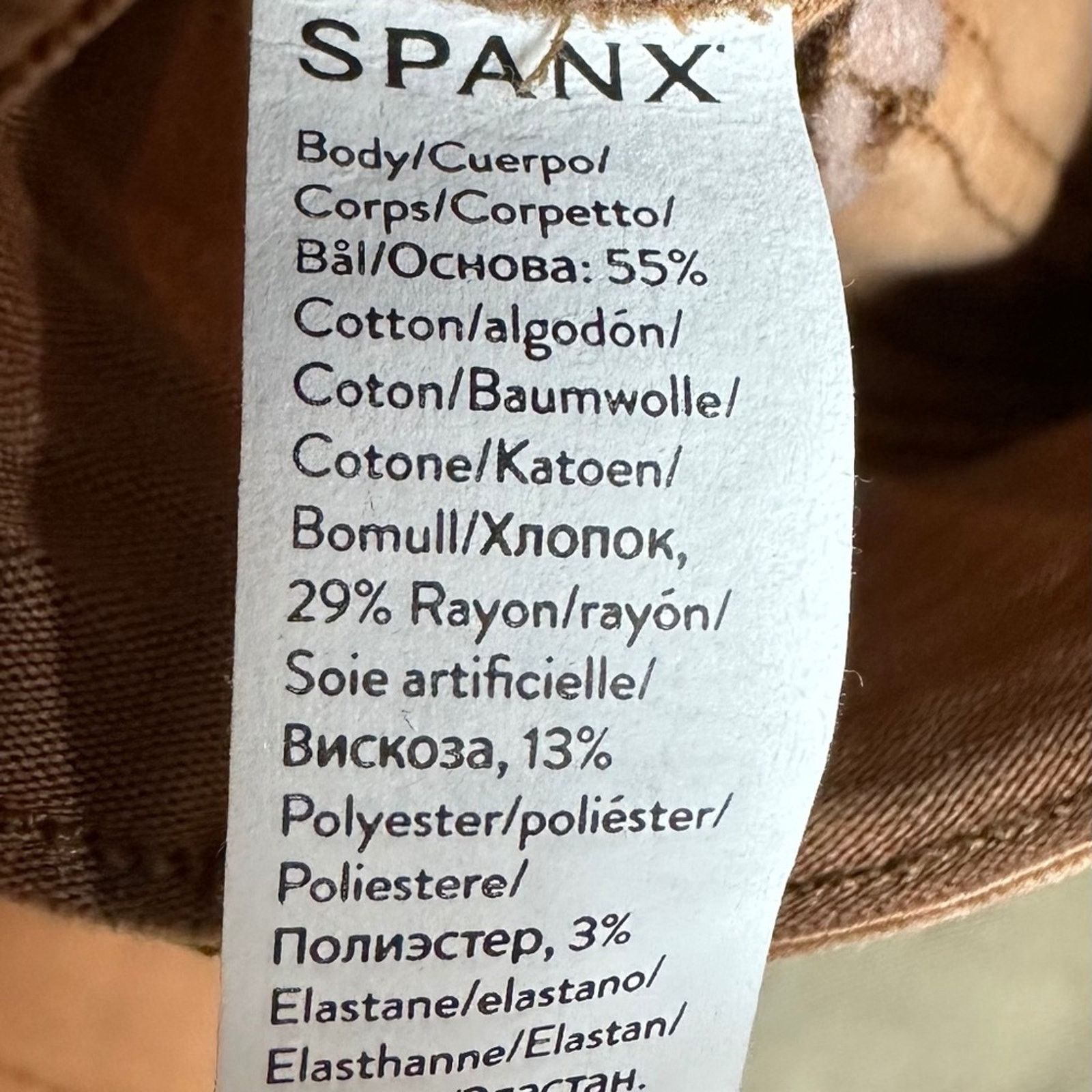 Spanx Spanx Stretch Twill Ankle Cargo Pants Honey Glow M (6/8) Size 29" - 17 Thumbnail