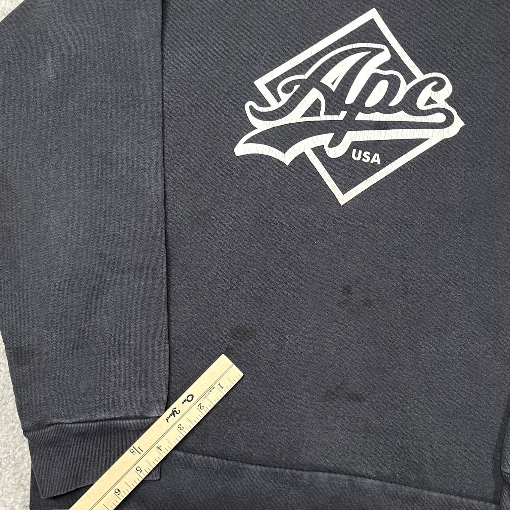 A.P.C. A.P.C. Hoodie Mens L Wayne Faded Sweatshirt Made USA Streetwear Size US L / EU 52-54 / 3 - 2 Thumbnail