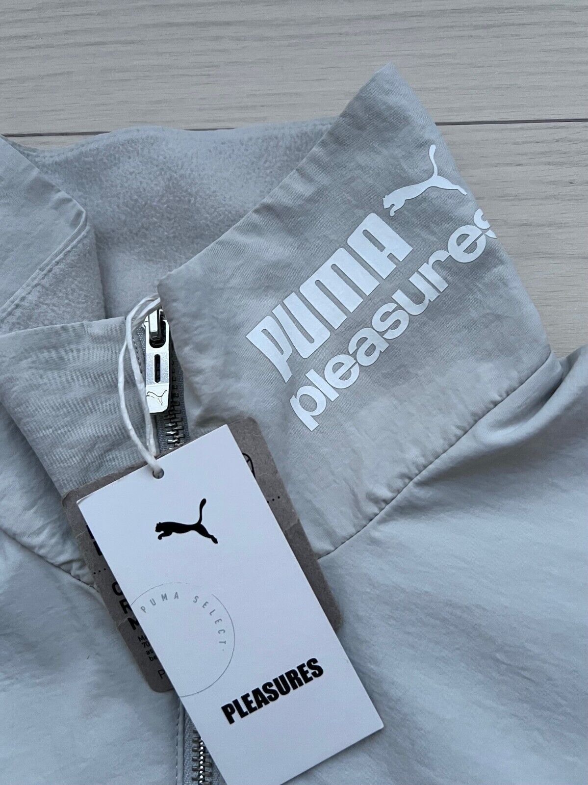 Puma PUMA x Pleasures 624095 Cellerator Track Jacket Grey ( M ) Size US M / EU 48-50 / 2 - 5 Thumbnail