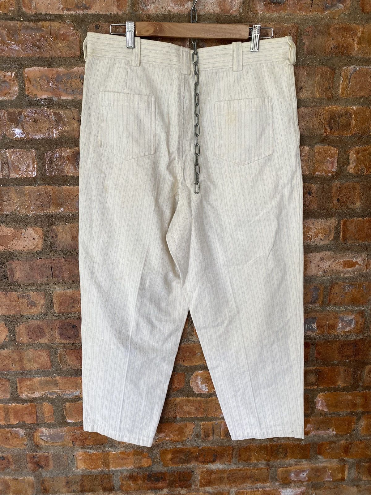Comme des Garcons Homme Plus SS98 CDGH stitch stripe baggy pants Size US 33 - 10 Thumbnail