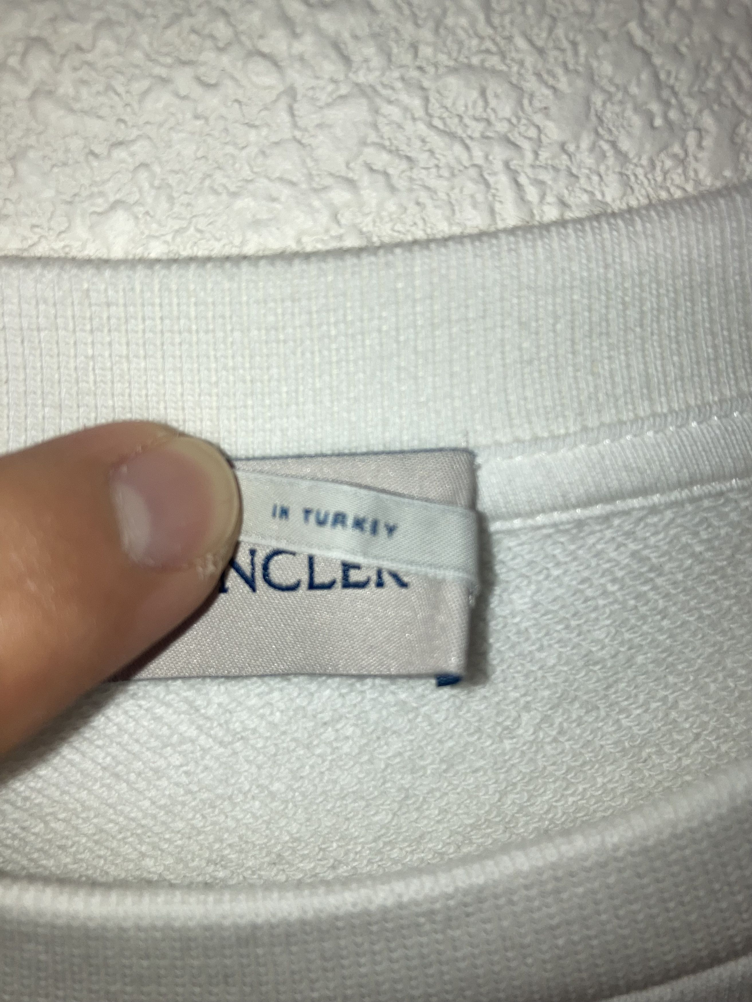 Moncler Moncler Men's Long-Sleeve Logo Stamp Sweatshirt XL Size US XL / EU 56 / 4 - 4 Thumbnail
